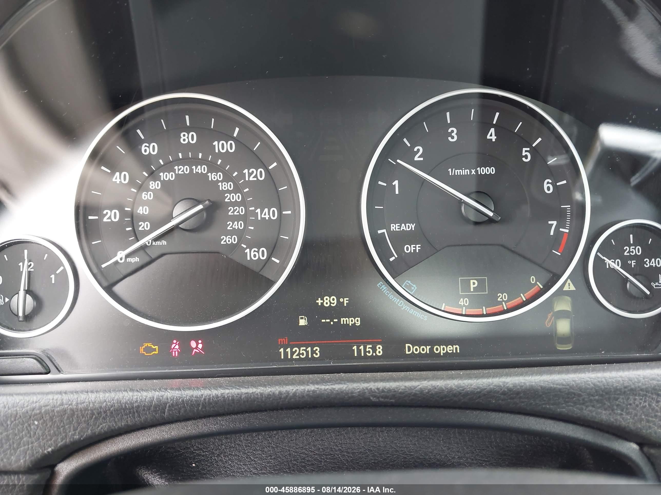 2015 Bmw 328i Black vin: WBA3C1C51FK124919