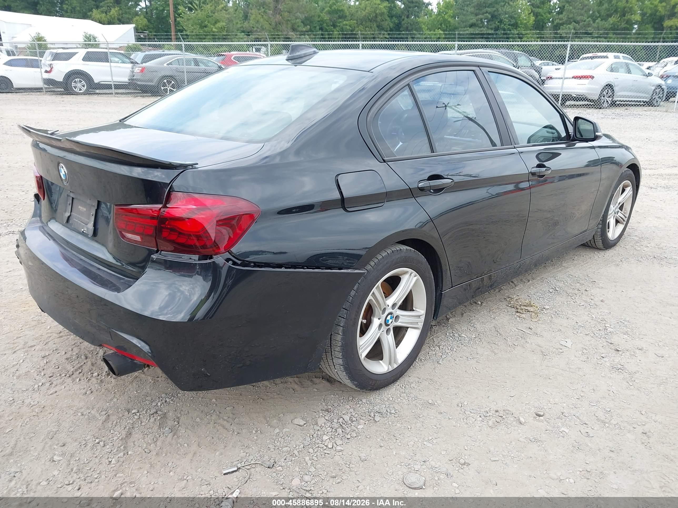 2015 Bmw 328i Black vin: WBA3C1C51FK124919