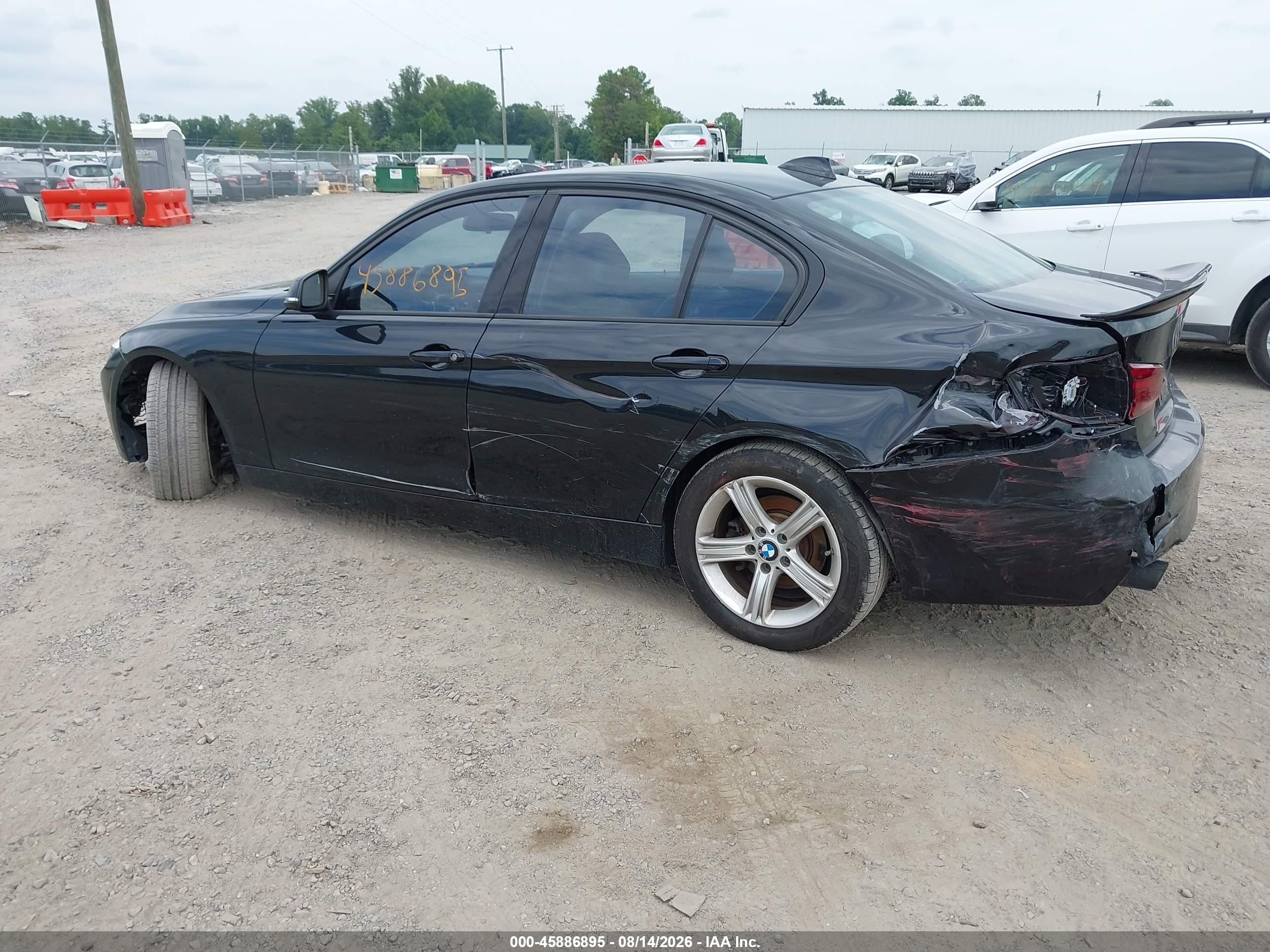 2015 Bmw 328i Black vin: WBA3C1C51FK124919