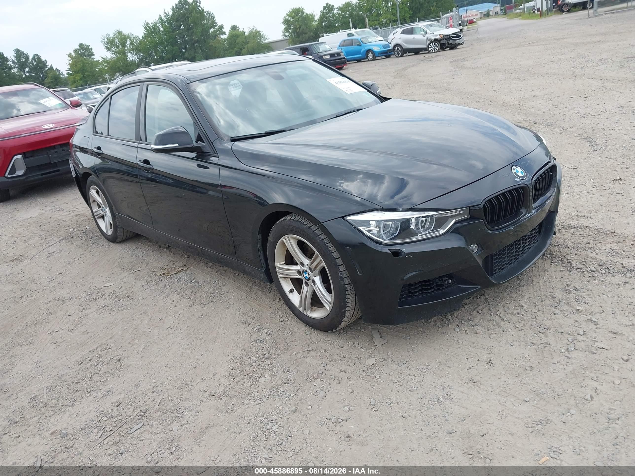 2015 Bmw 328i   Black vin: WBA3C1C51FK124919