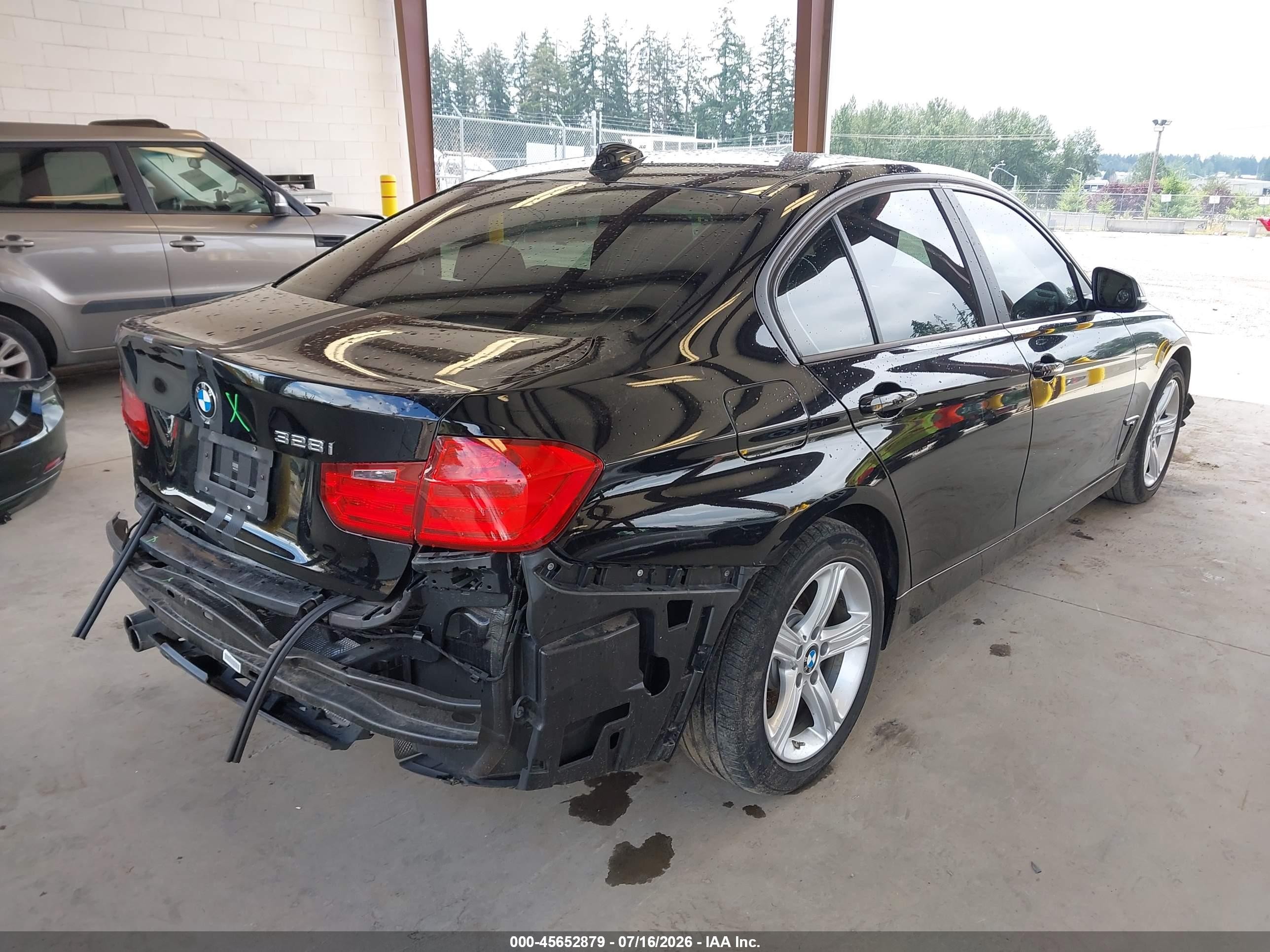 2015 Bmw 328i   Black vin: WBA3C1C51FP853036