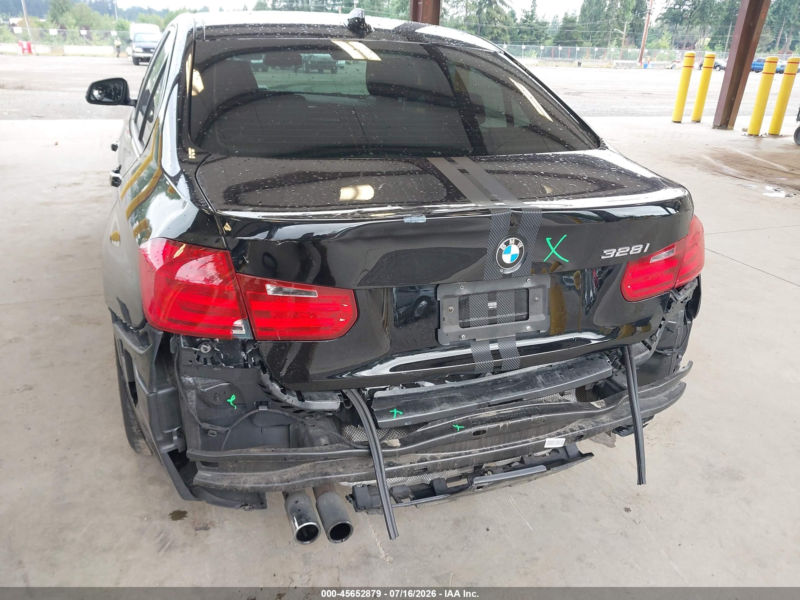 2015 Bmw 328i   Black vin: WBA3C1C51FP853036
