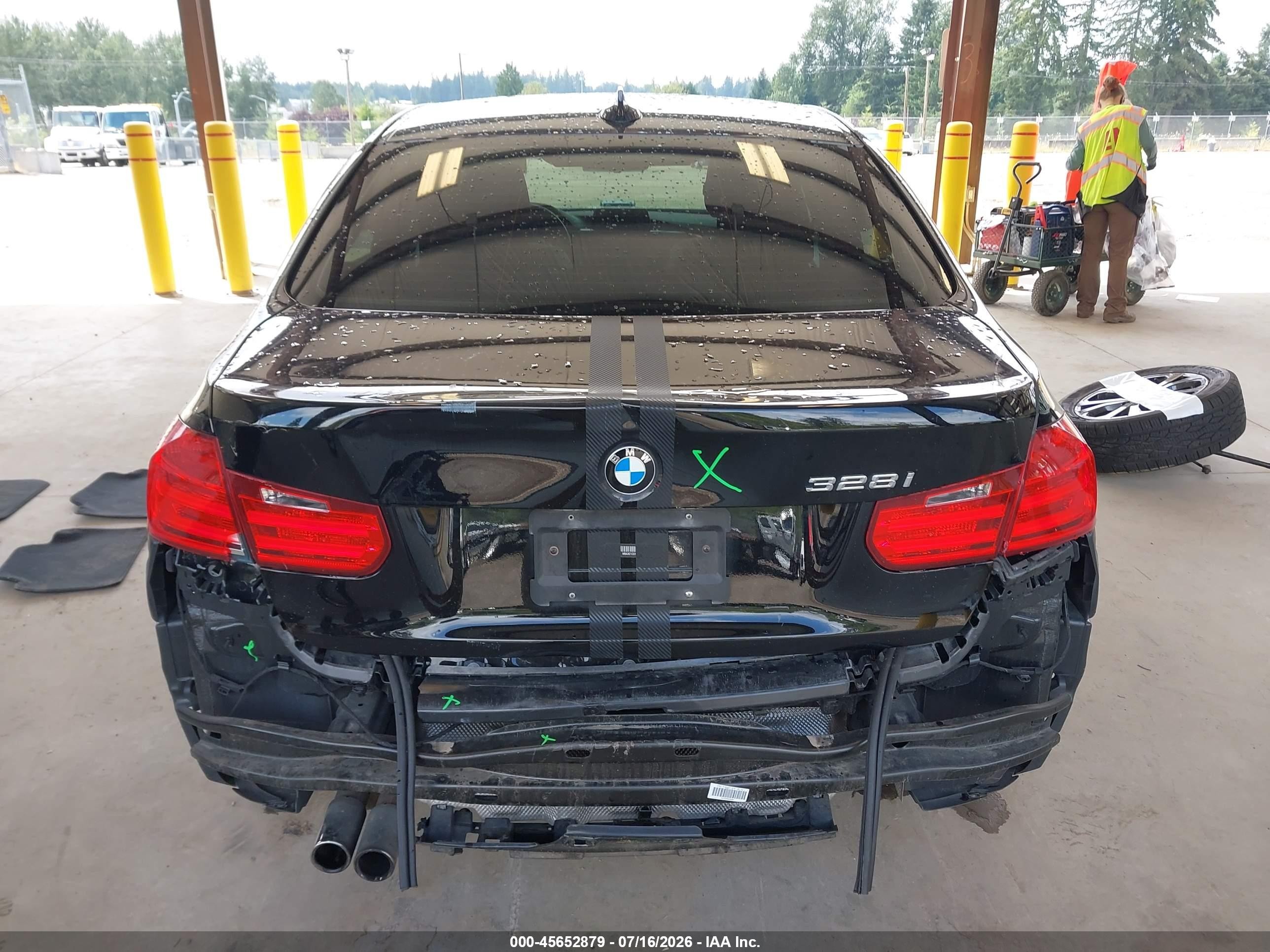 2015 Bmw 328i   Black vin: WBA3C1C51FP853036