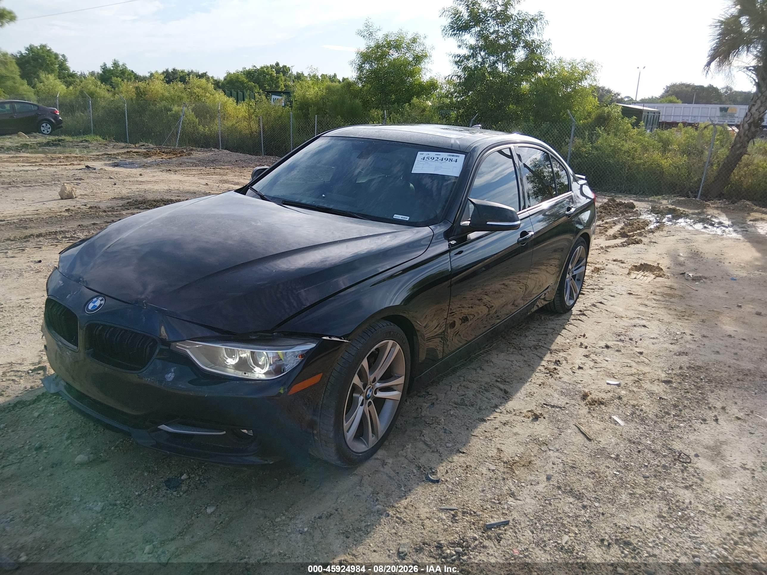 2013 Bmw 328i   Black vin: WBA3C1C52DF438424