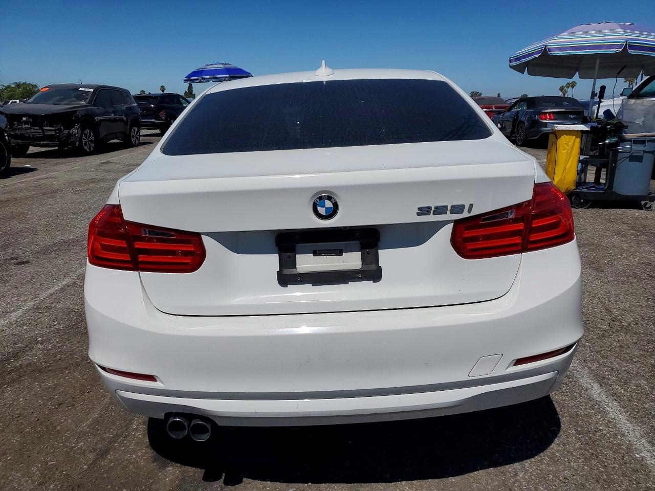 2013 Bmw 328 I Sulev White vin: WBA3C1C52DF438696