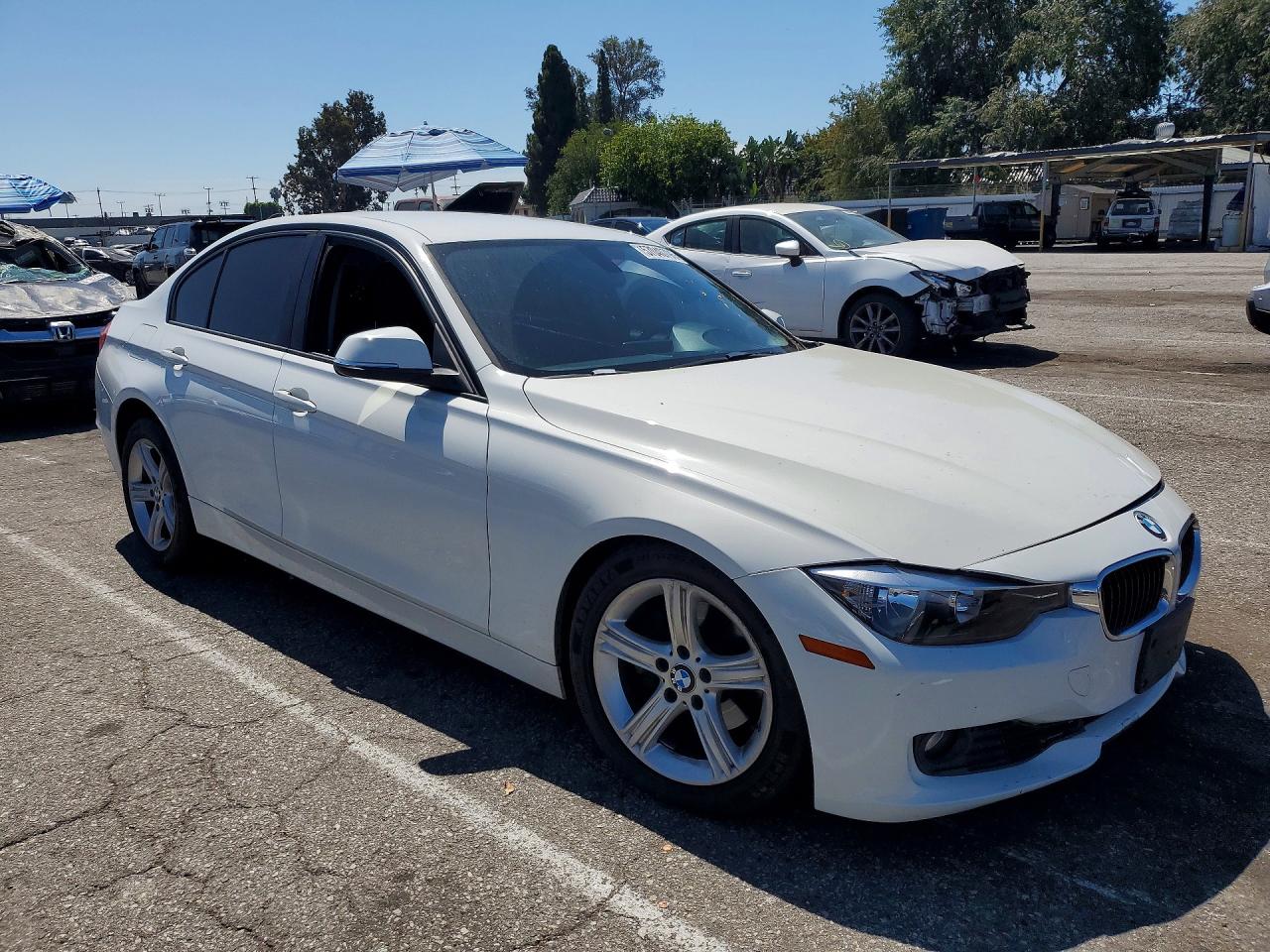 2013 Bmw 328 I Sulev White vin: WBA3C1C52DF438696