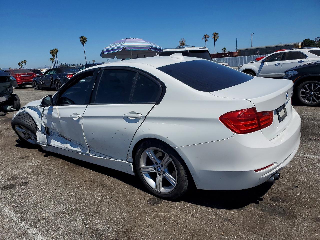 2013 Bmw 328 I Sulev White vin: WBA3C1C52DF438696
