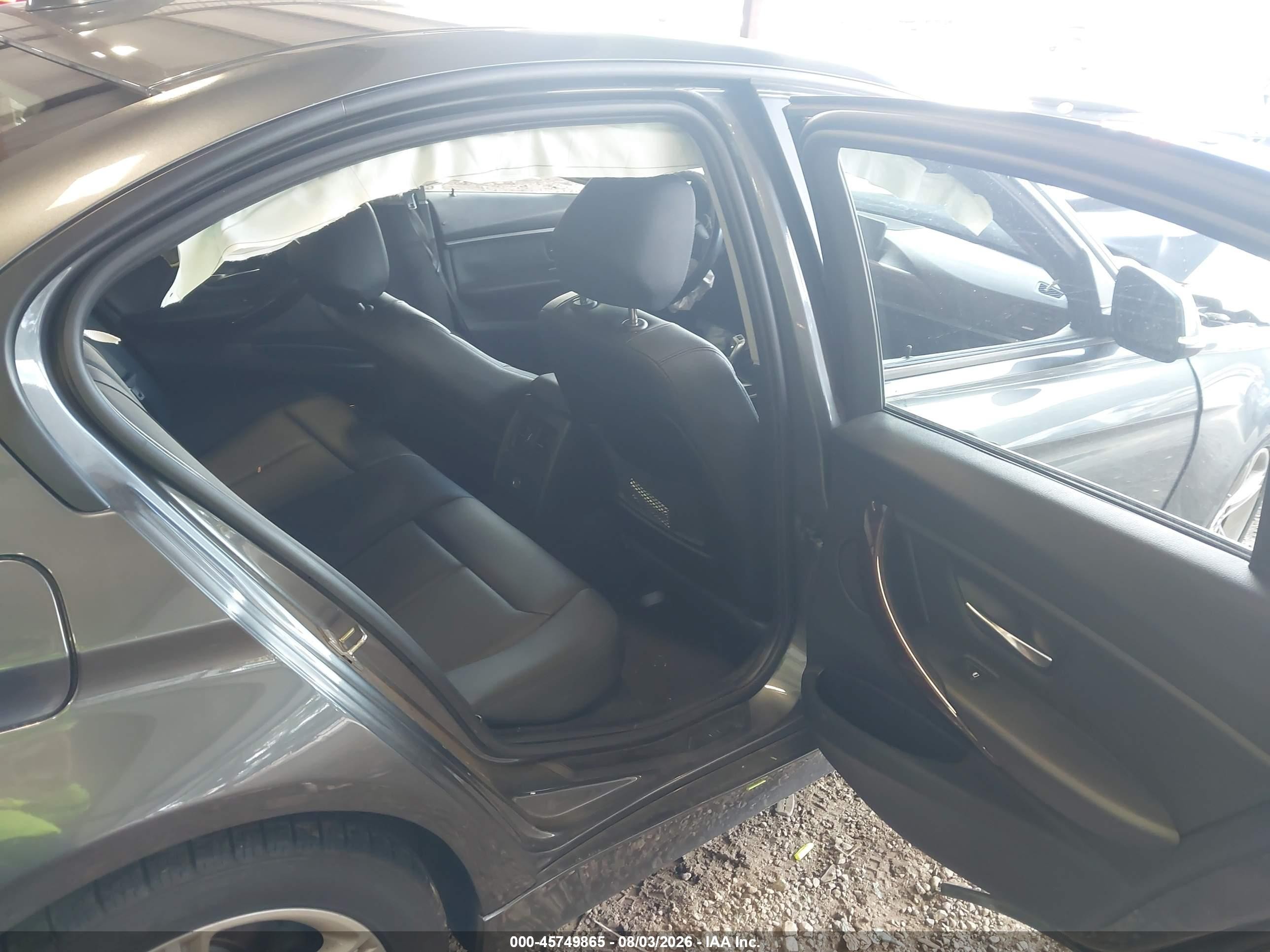 2014 Bmw 328i Gray vin: WBA3C1C52EK109649