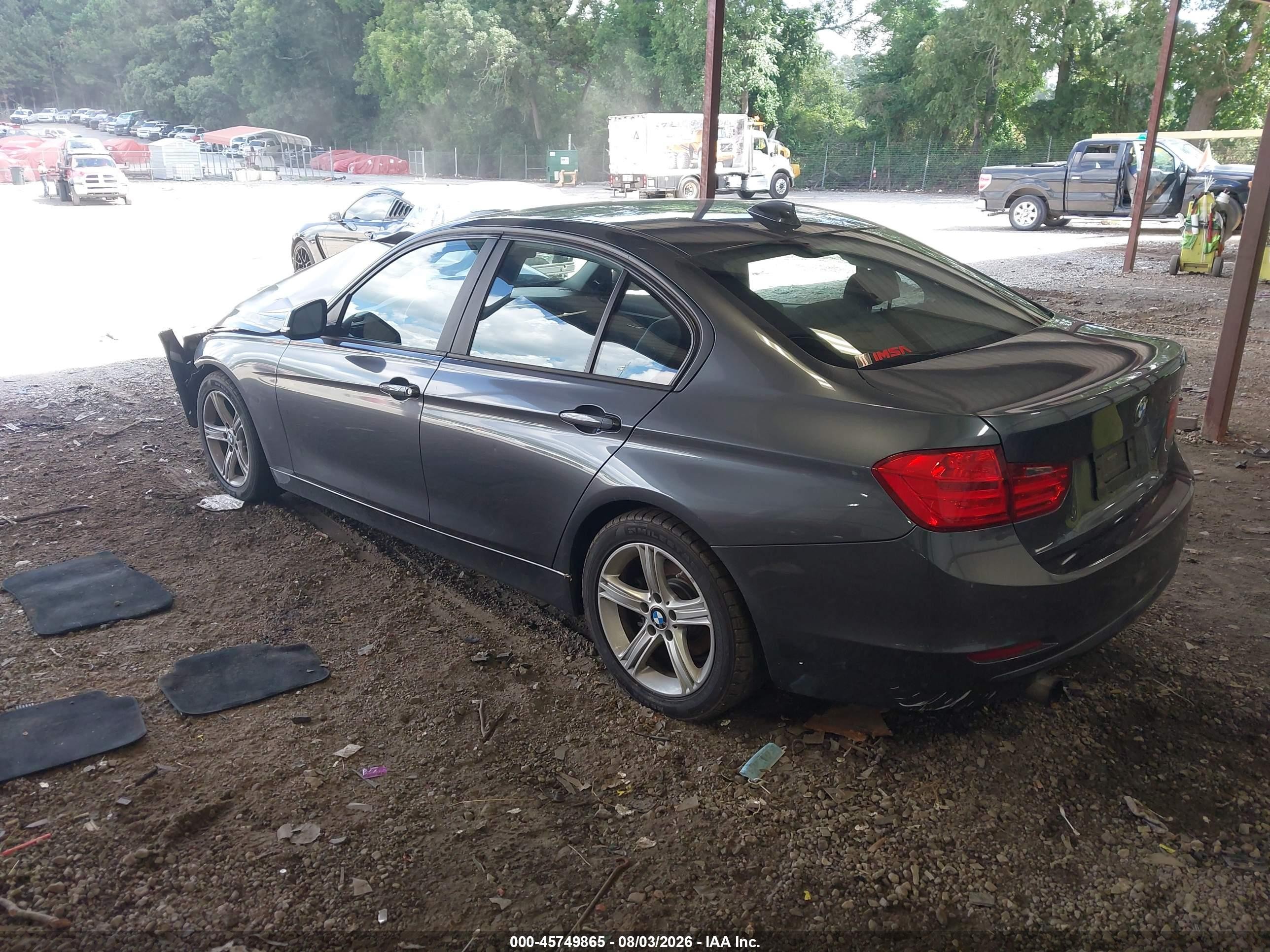 2014 Bmw 328i Gray vin: WBA3C1C52EK109649