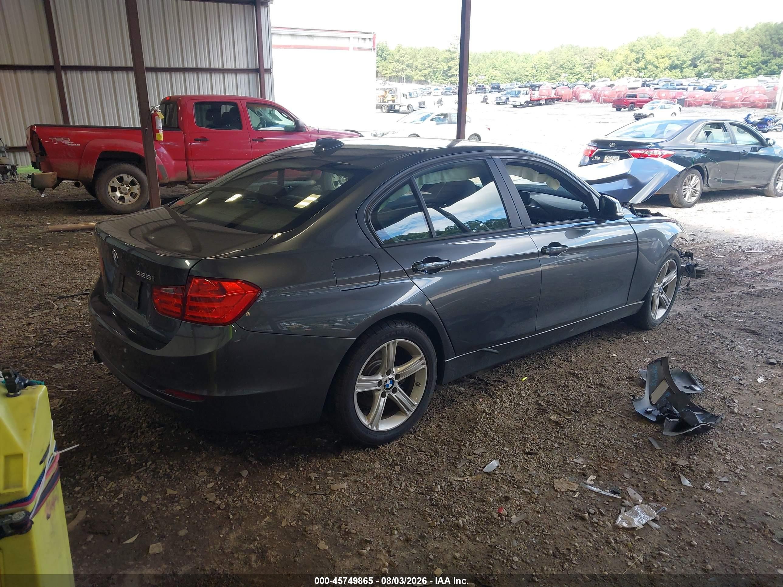 2014 Bmw 328i Gray vin: WBA3C1C52EK109649