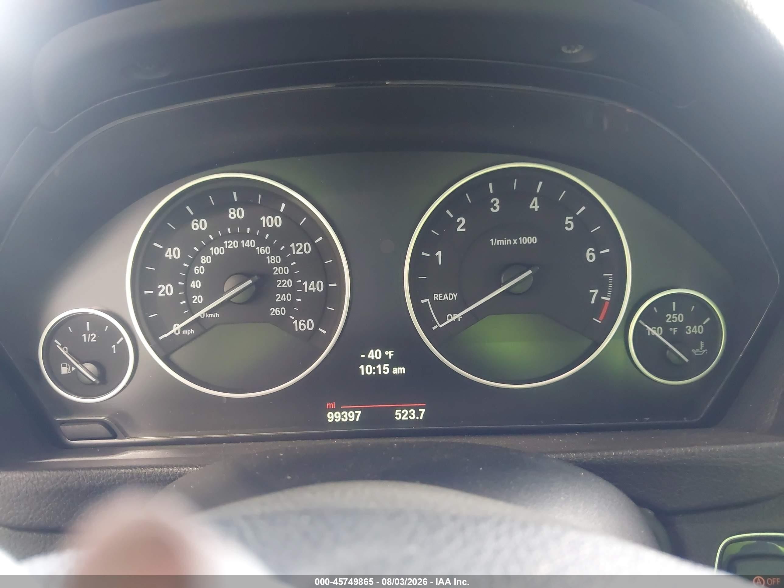 2014 Bmw 328i Gray vin: WBA3C1C52EK109649