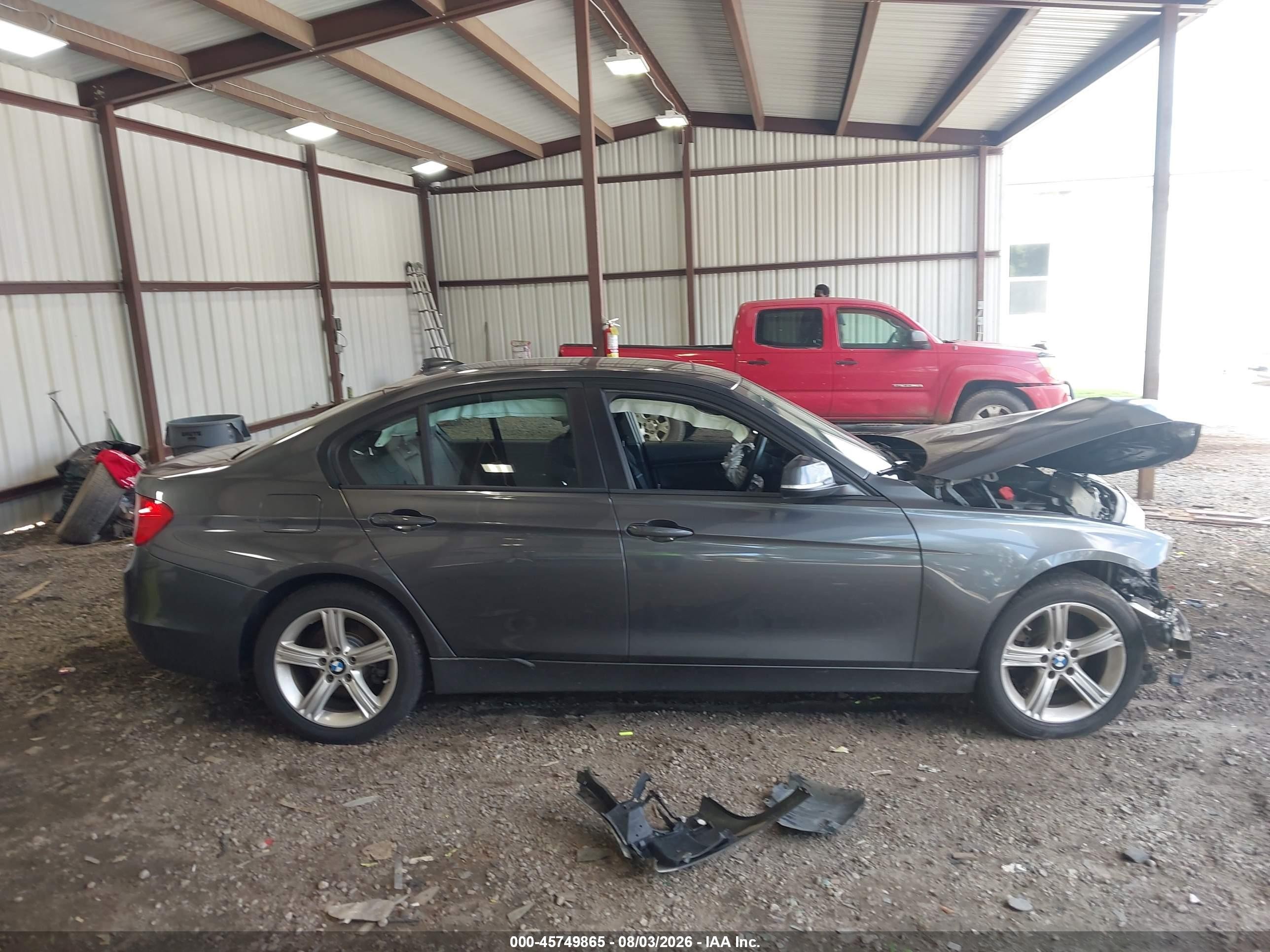 2014 Bmw 328i Gray vin: WBA3C1C52EK109649