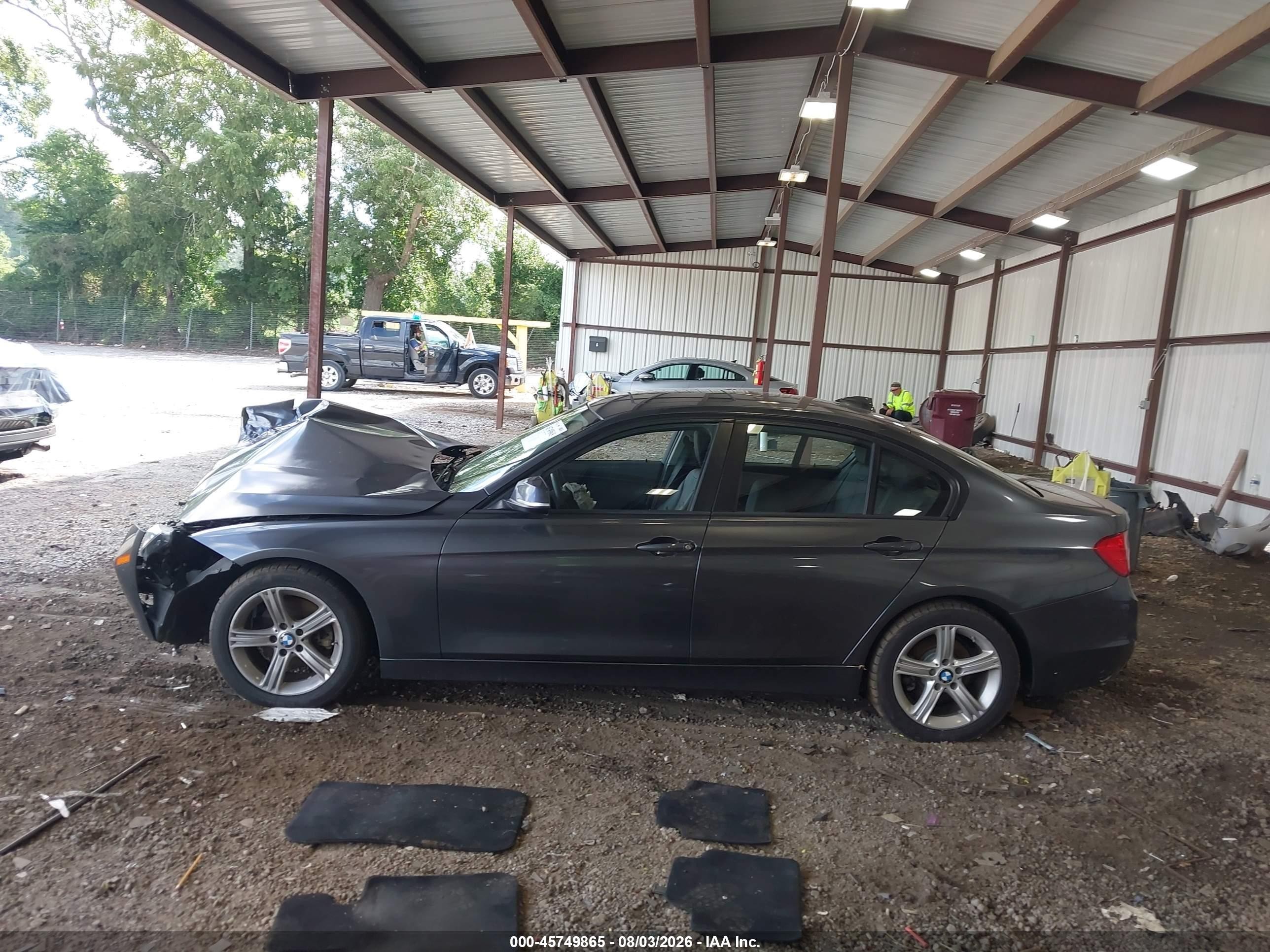 2014 Bmw 328i Gray vin: WBA3C1C52EK109649