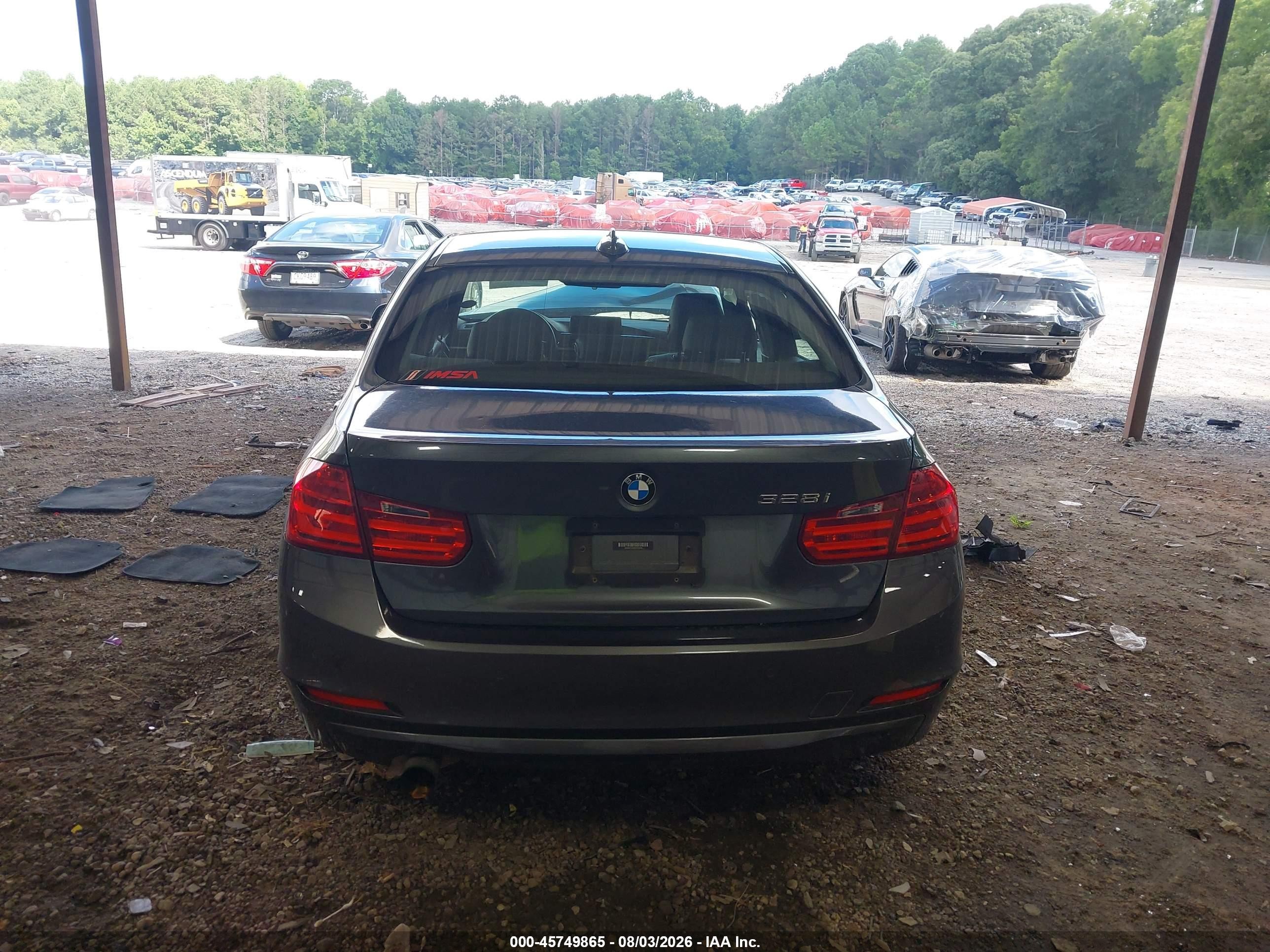 2014 Bmw 328i Gray vin: WBA3C1C52EK109649