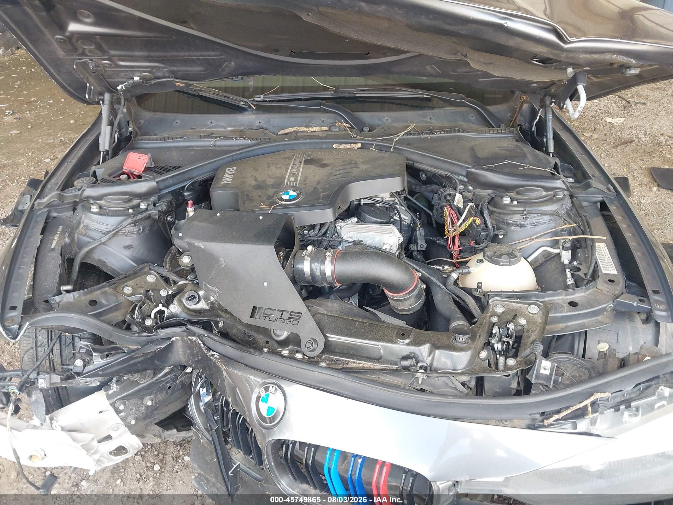 2014 Bmw 328i Gray vin: WBA3C1C52EK109649