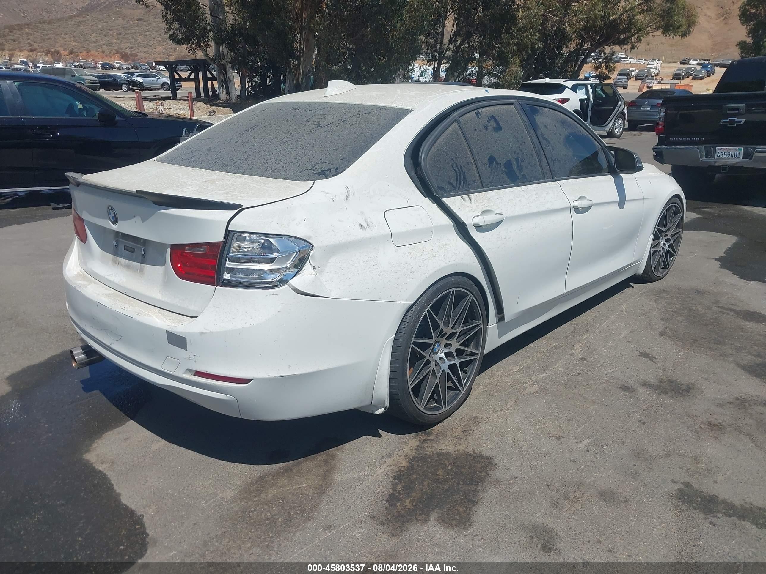 2014 Bmw 328i   White vin: WBA3C1C52EK110753