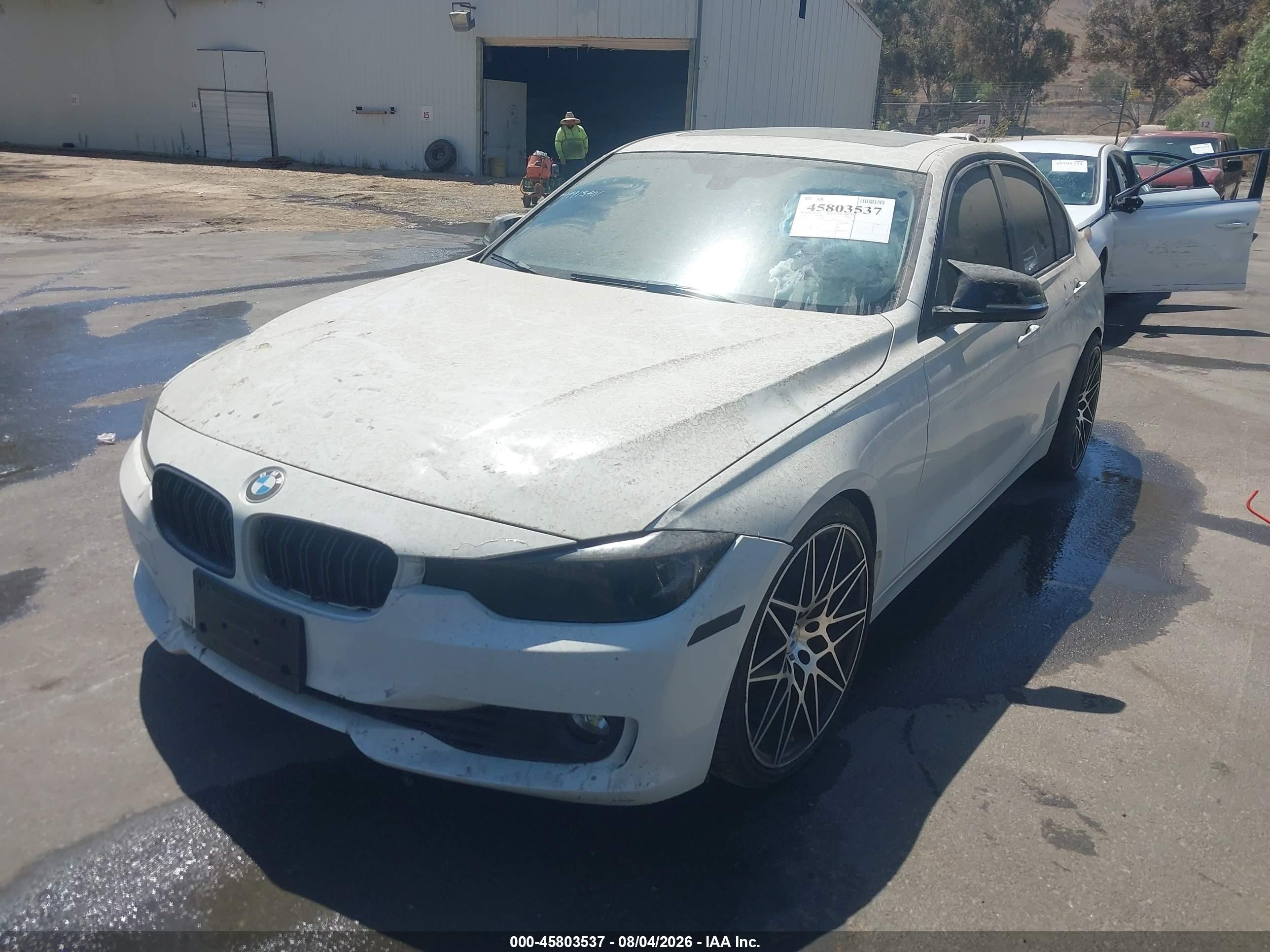 2014 Bmw 328i   White vin: WBA3C1C52EK110753