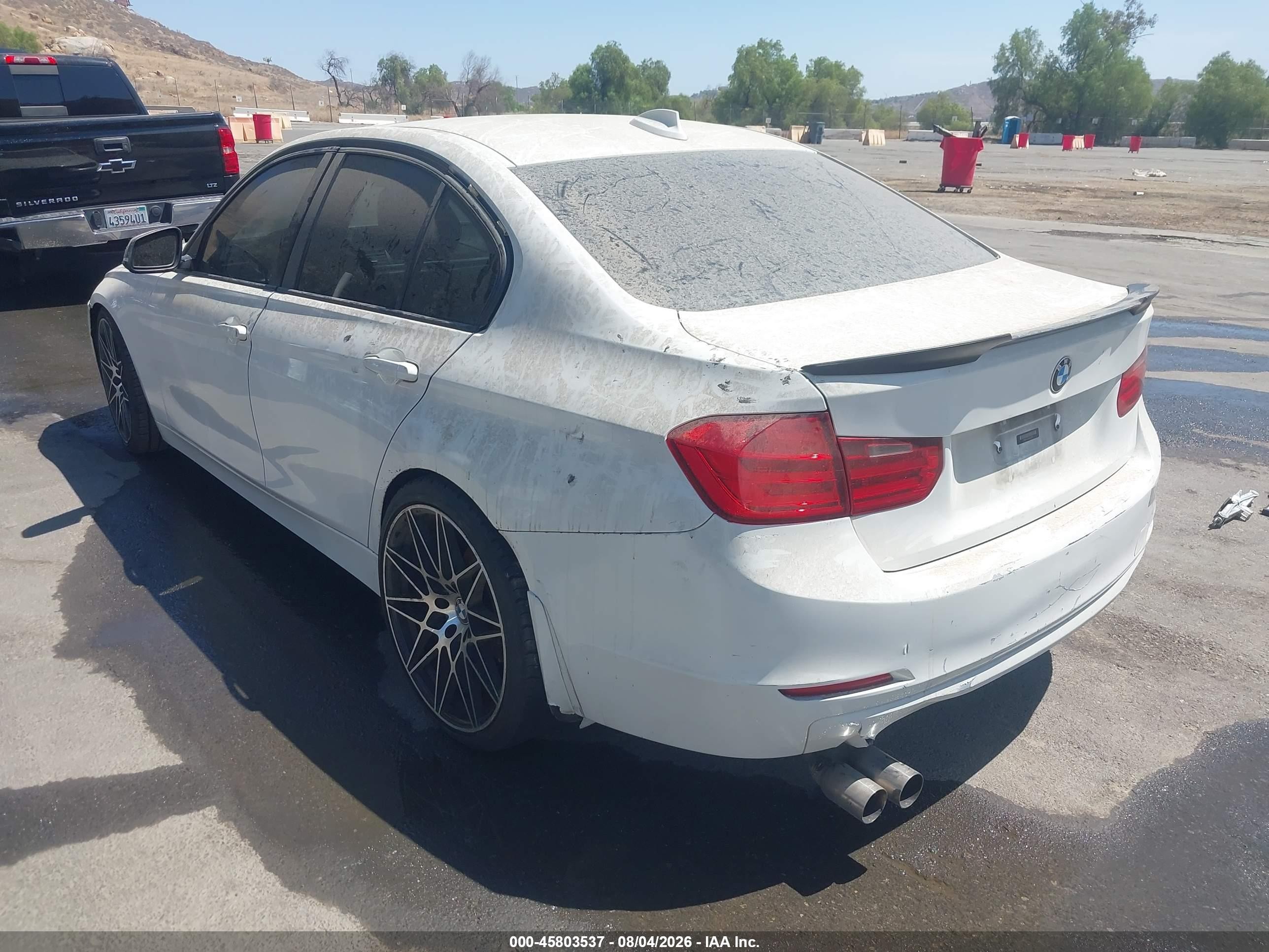 2014 Bmw 328i   White vin: WBA3C1C52EK110753