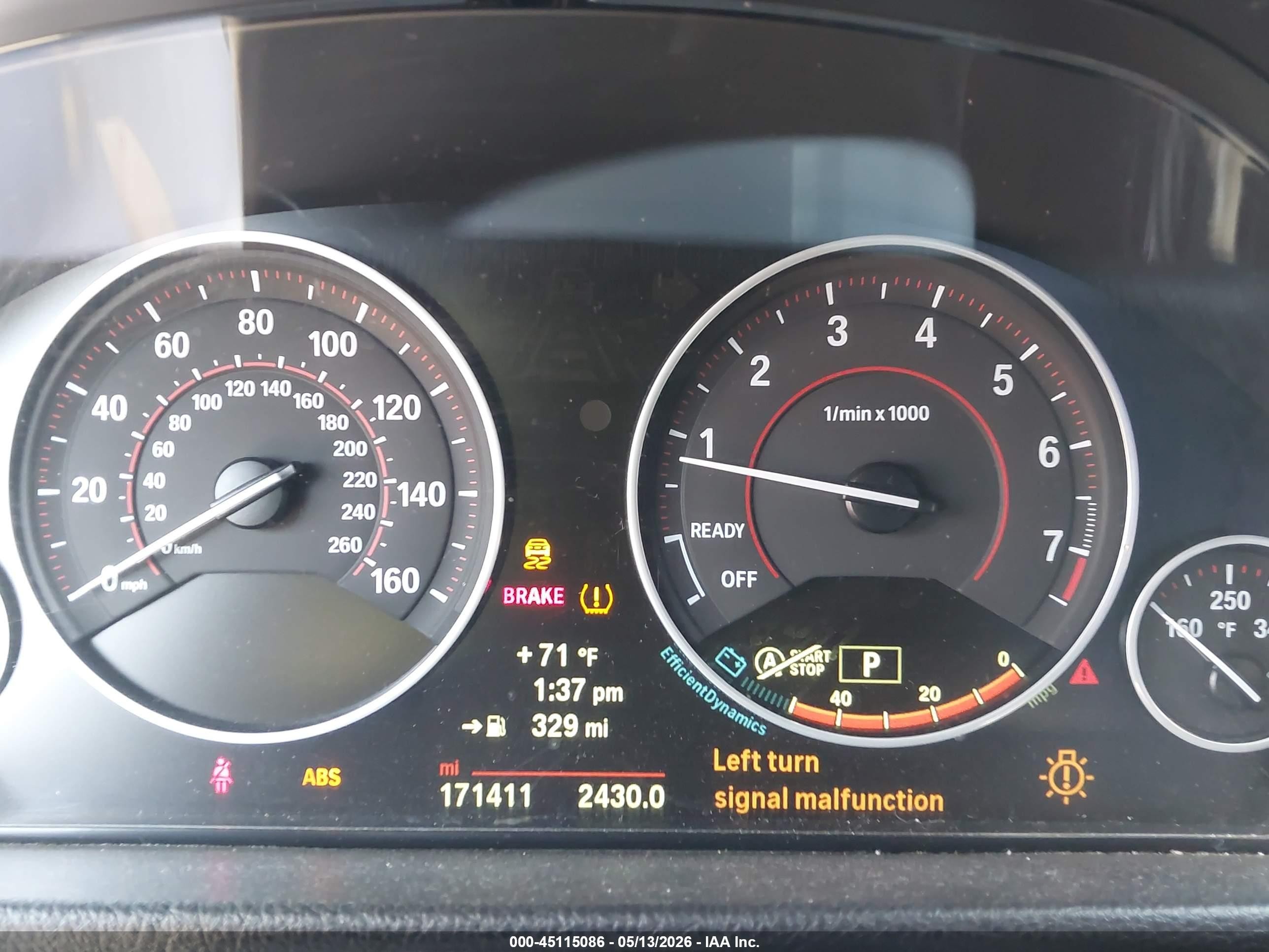 2014 Bmw 328i White vin: WBA3C1C52EK113474