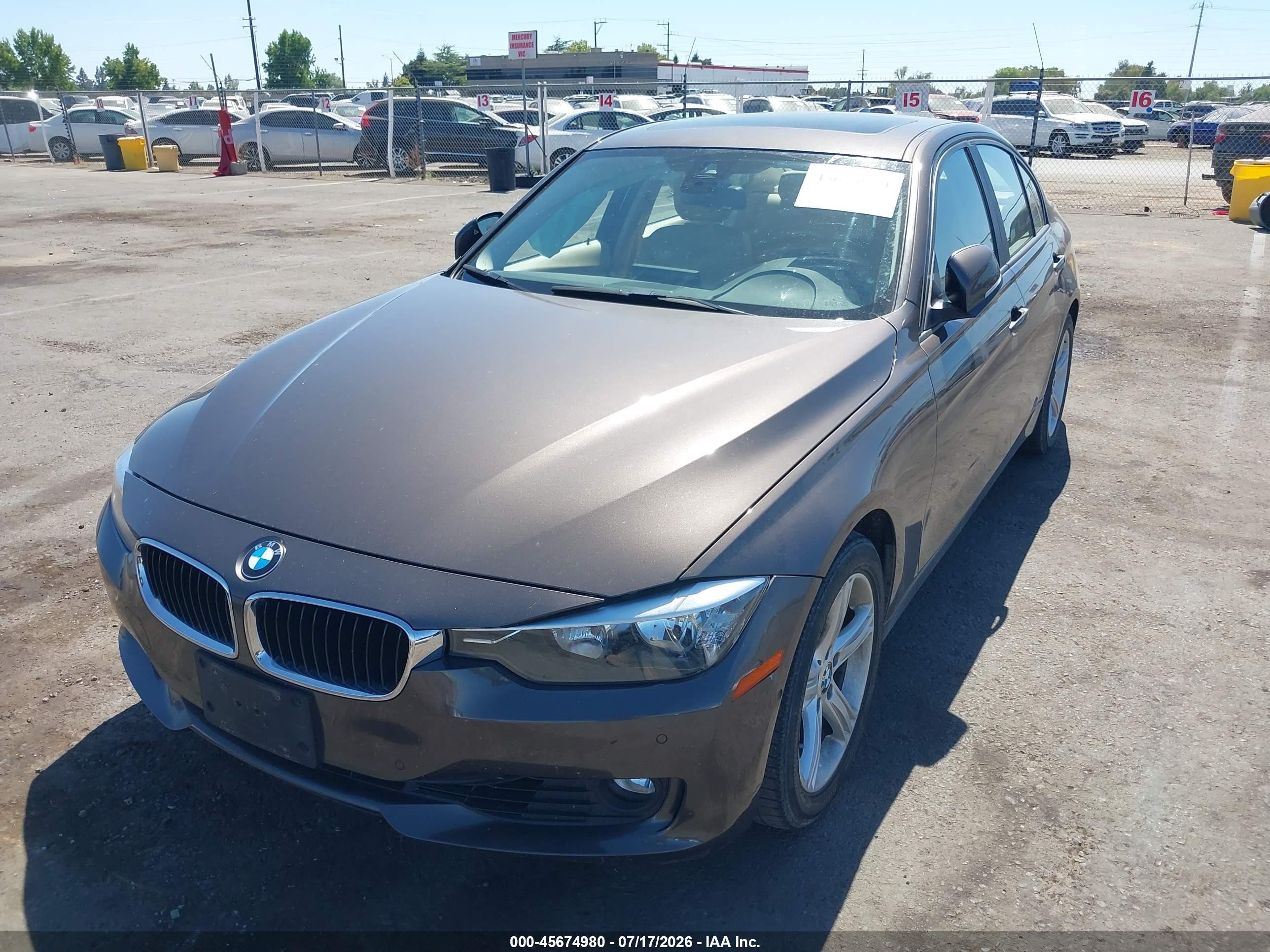 2015 Bmw 328i   Brown vin: WBA3C1C52FK118918