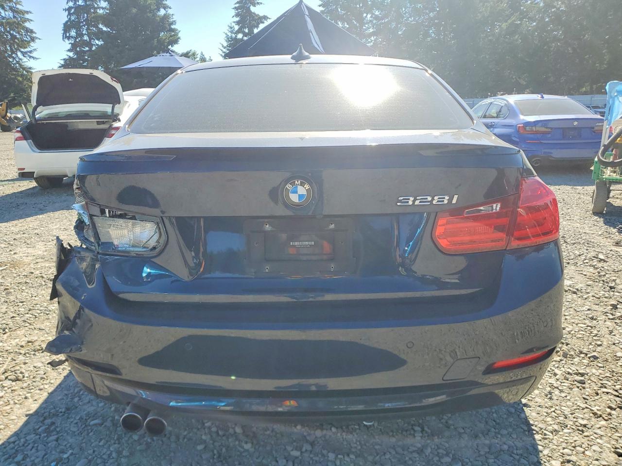 2015 Bmw 328 I Sulev Blue vin: WBA3C1C52FK119258