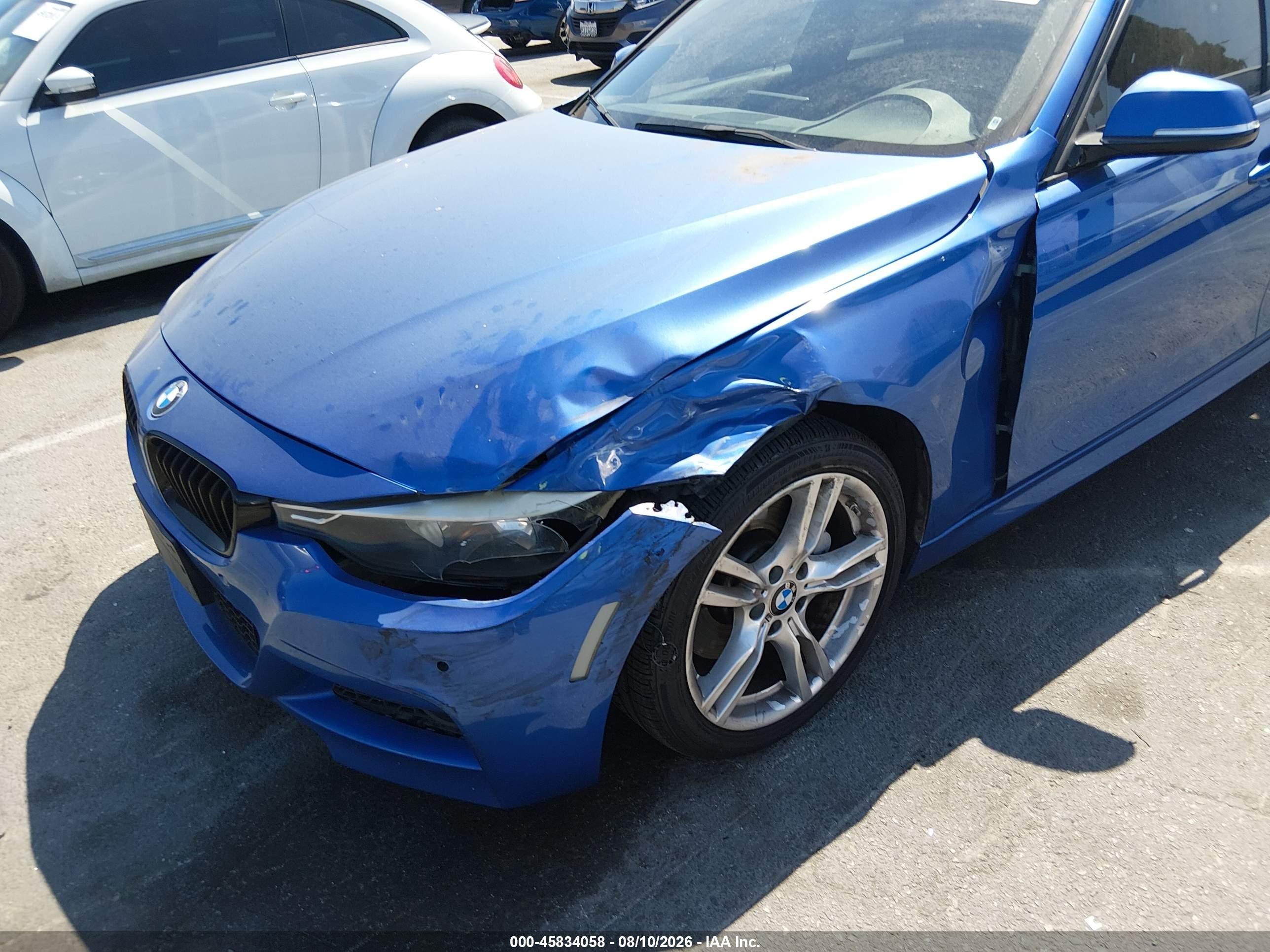 2015 Bmw 328i   Синий vin: WBA3C1C52FP116895