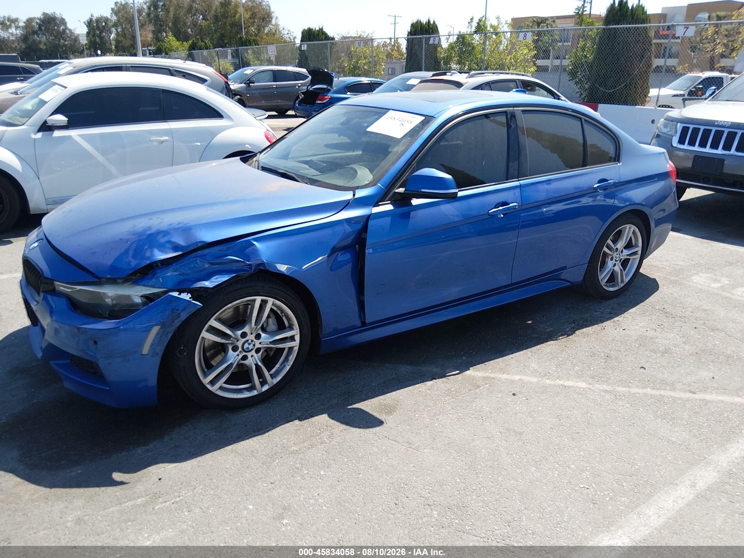 2015 Bmw 328i   Синий vin: WBA3C1C52FP116895