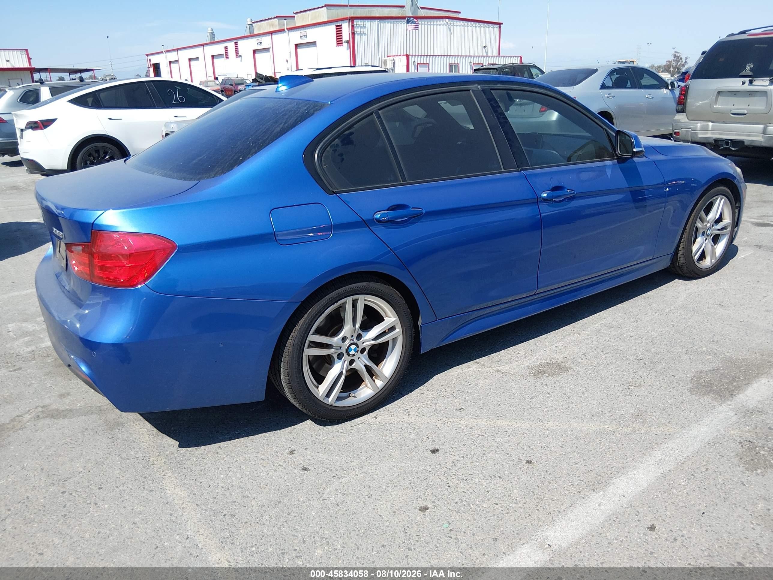 2015 Bmw 328i   Синий vin: WBA3C1C52FP116895
