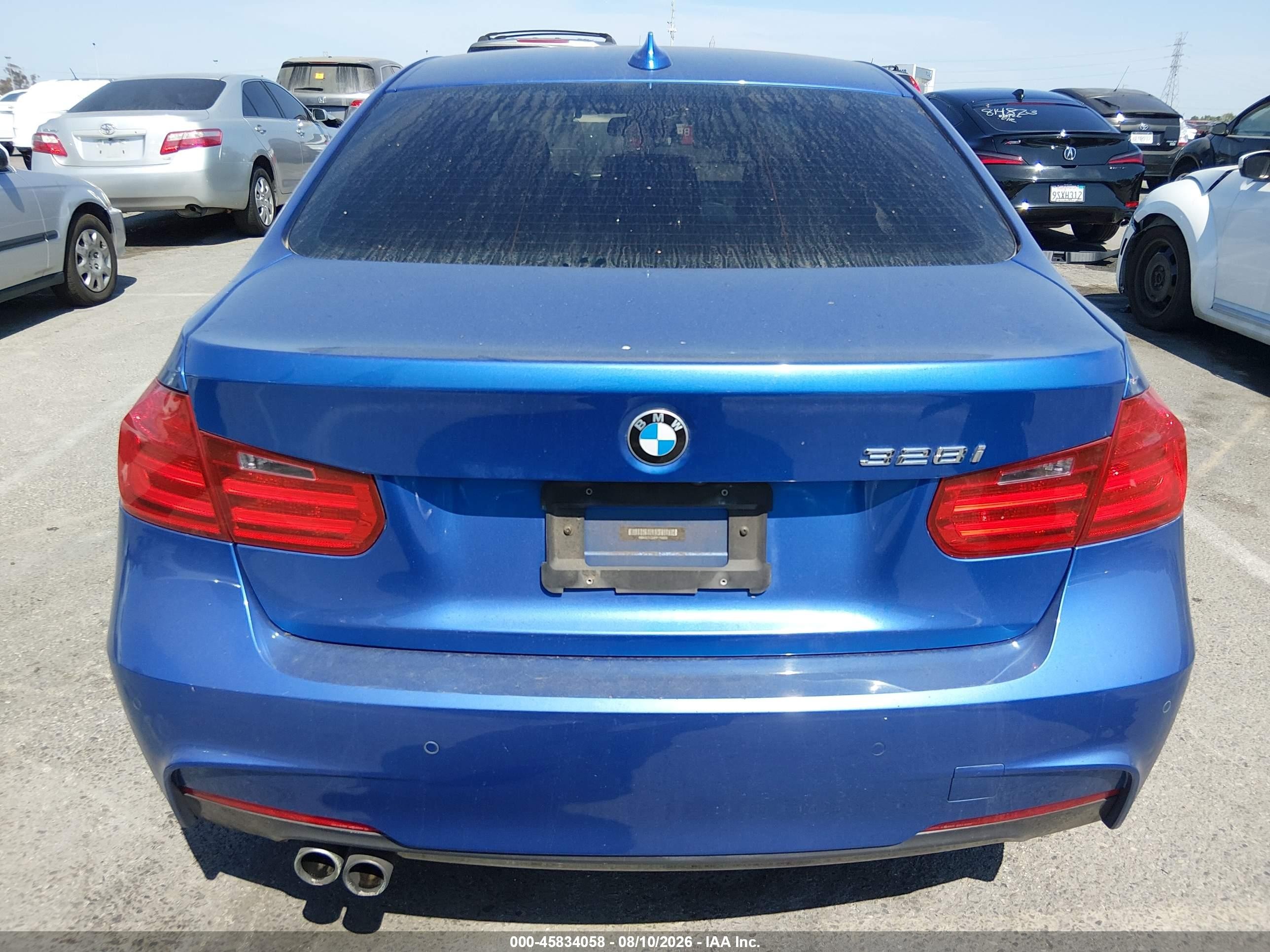 2015 Bmw 328i   Синий vin: WBA3C1C52FP116895