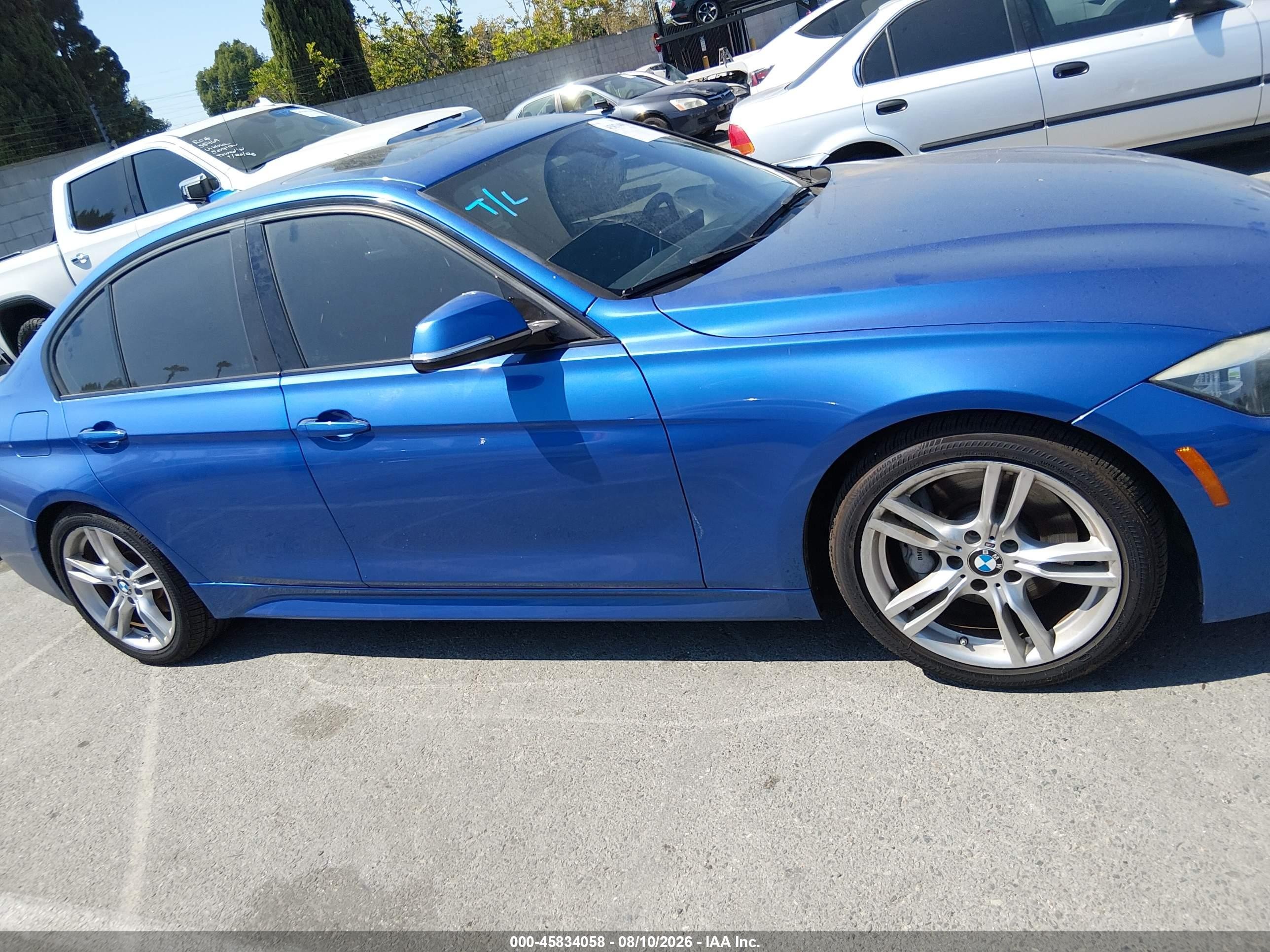 2015 Bmw 328i   Синий vin: WBA3C1C52FP116895