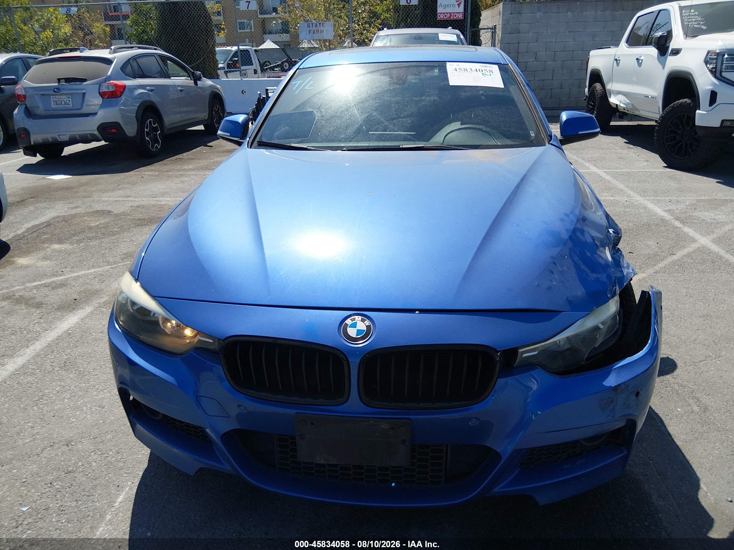 2015 Bmw 328i   Синий vin: WBA3C1C52FP116895