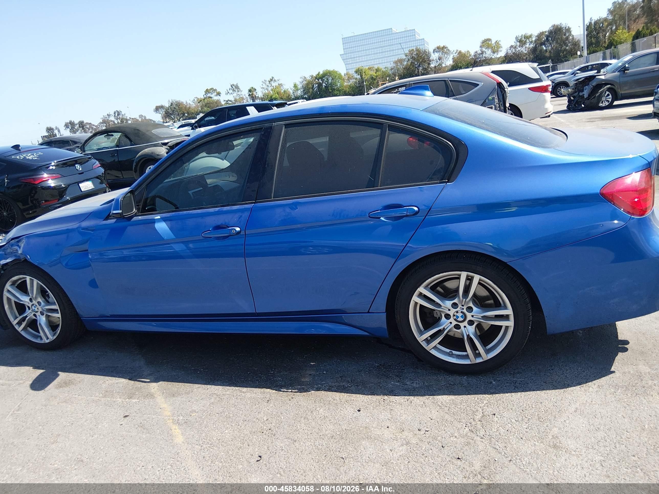 2015 Bmw 328i   Синий vin: WBA3C1C52FP116895
