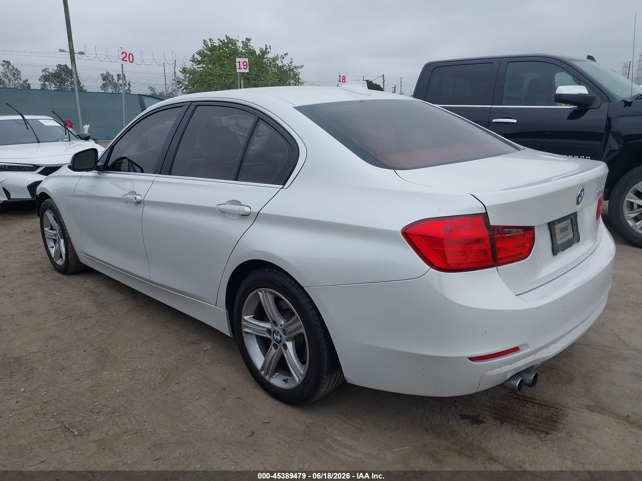 2015 Bmw 328i   White vin: WBA3C1C52FP851084