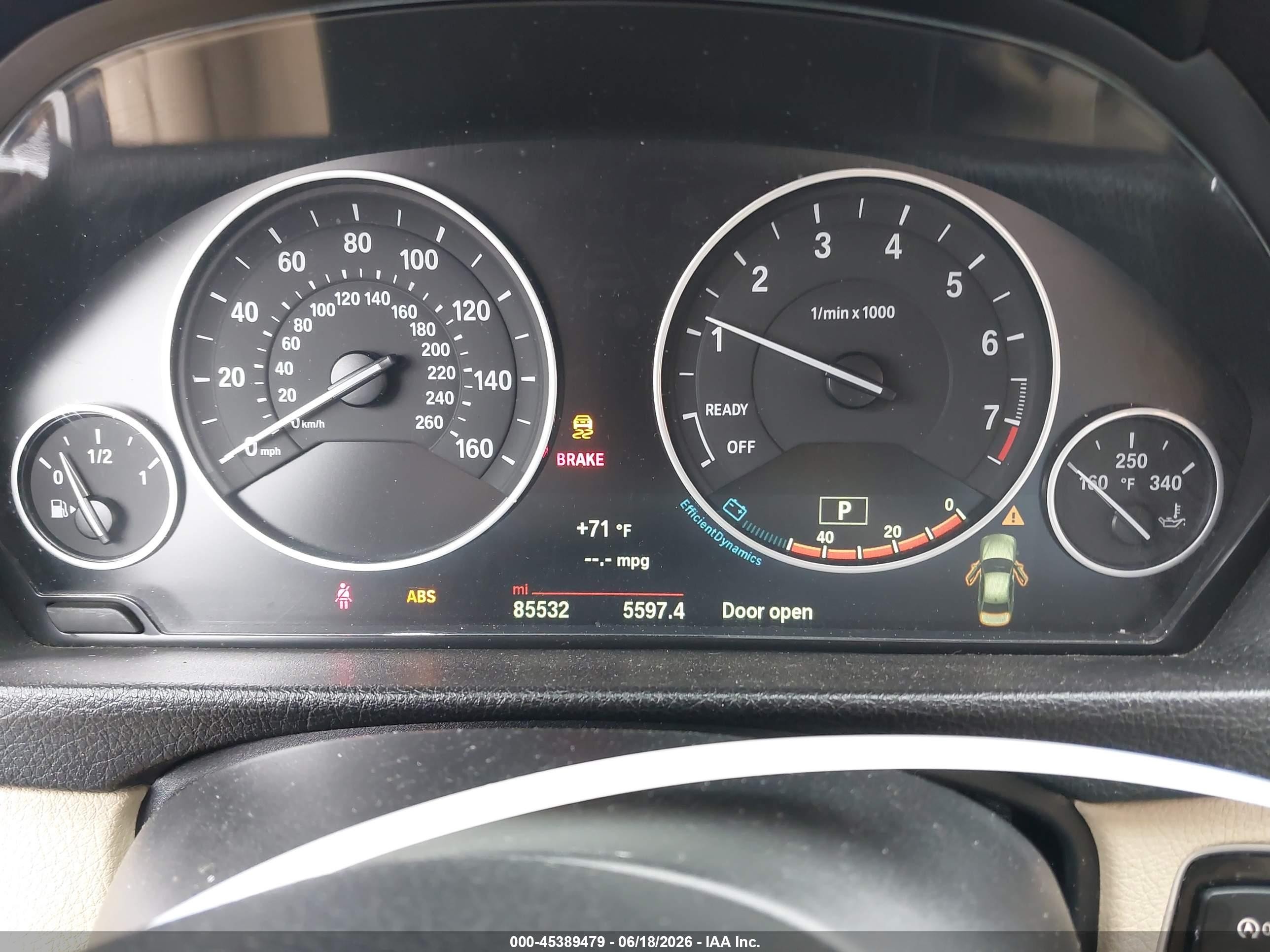 2015 Bmw 328i   White vin: WBA3C1C52FP851084