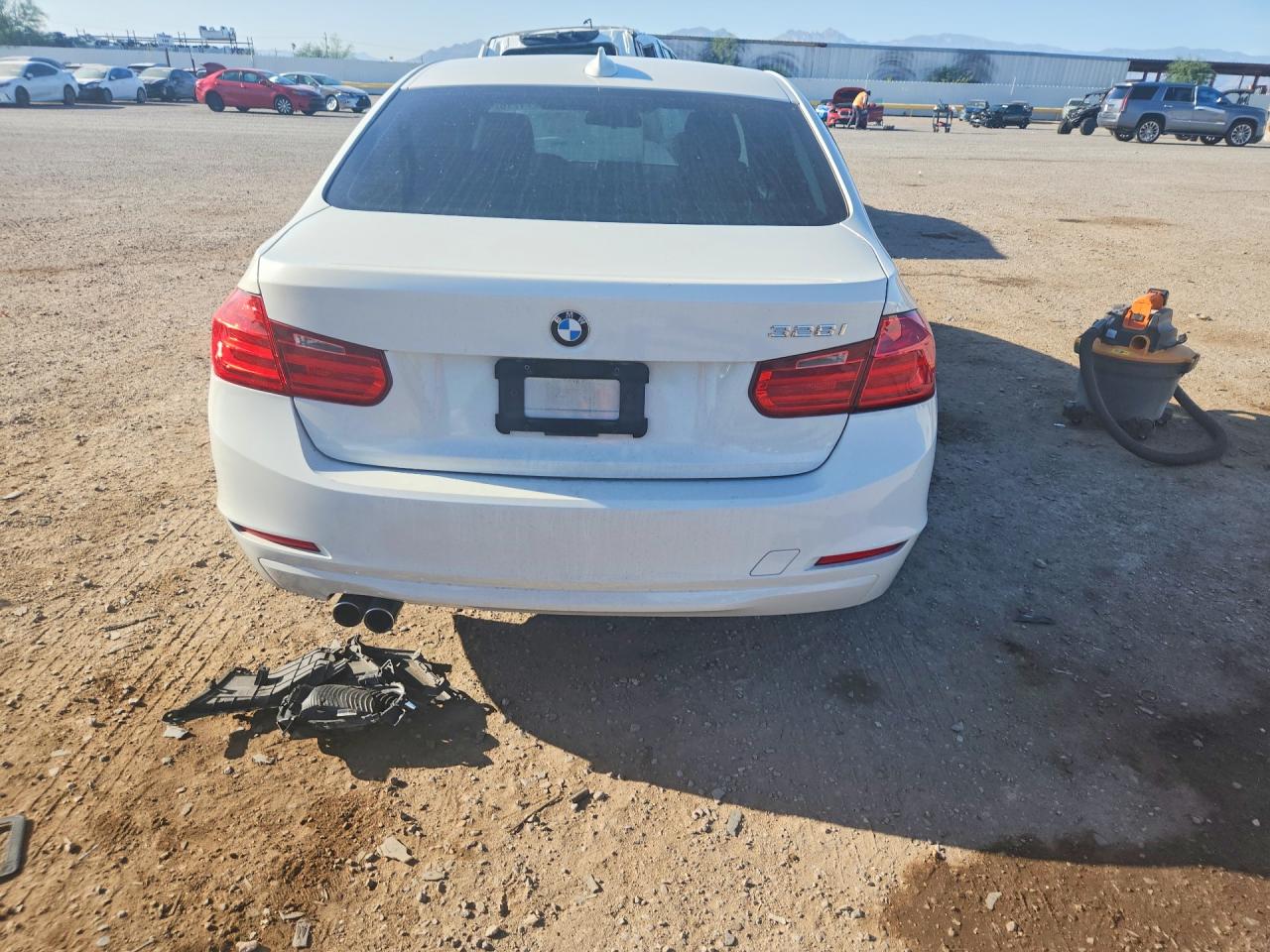 2015 Bmw 328 I Sulev White vin: WBA3C1C52FP851439