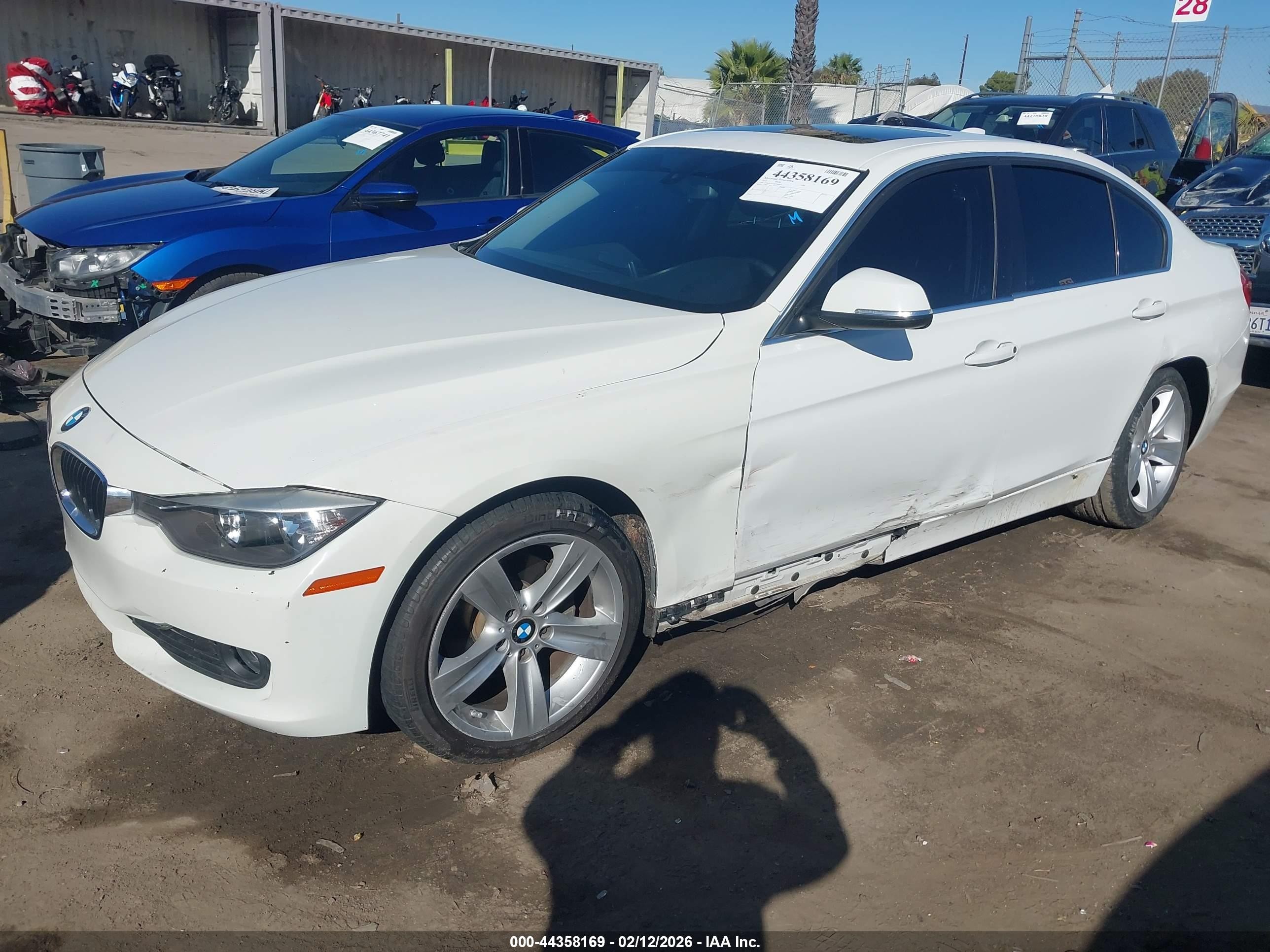 2012 Bmw 328i   White vin: WBA3C1C53CF430878