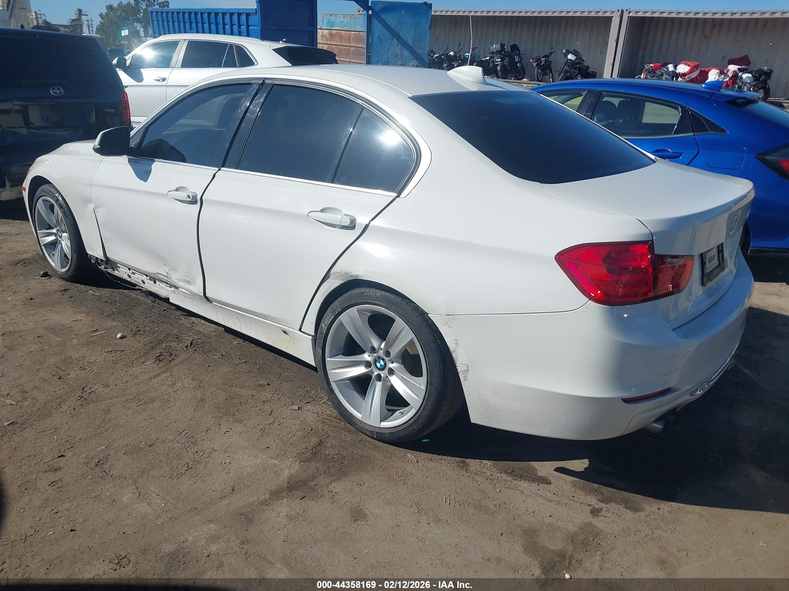 2012 Bmw 328i   White vin: WBA3C1C53CF430878