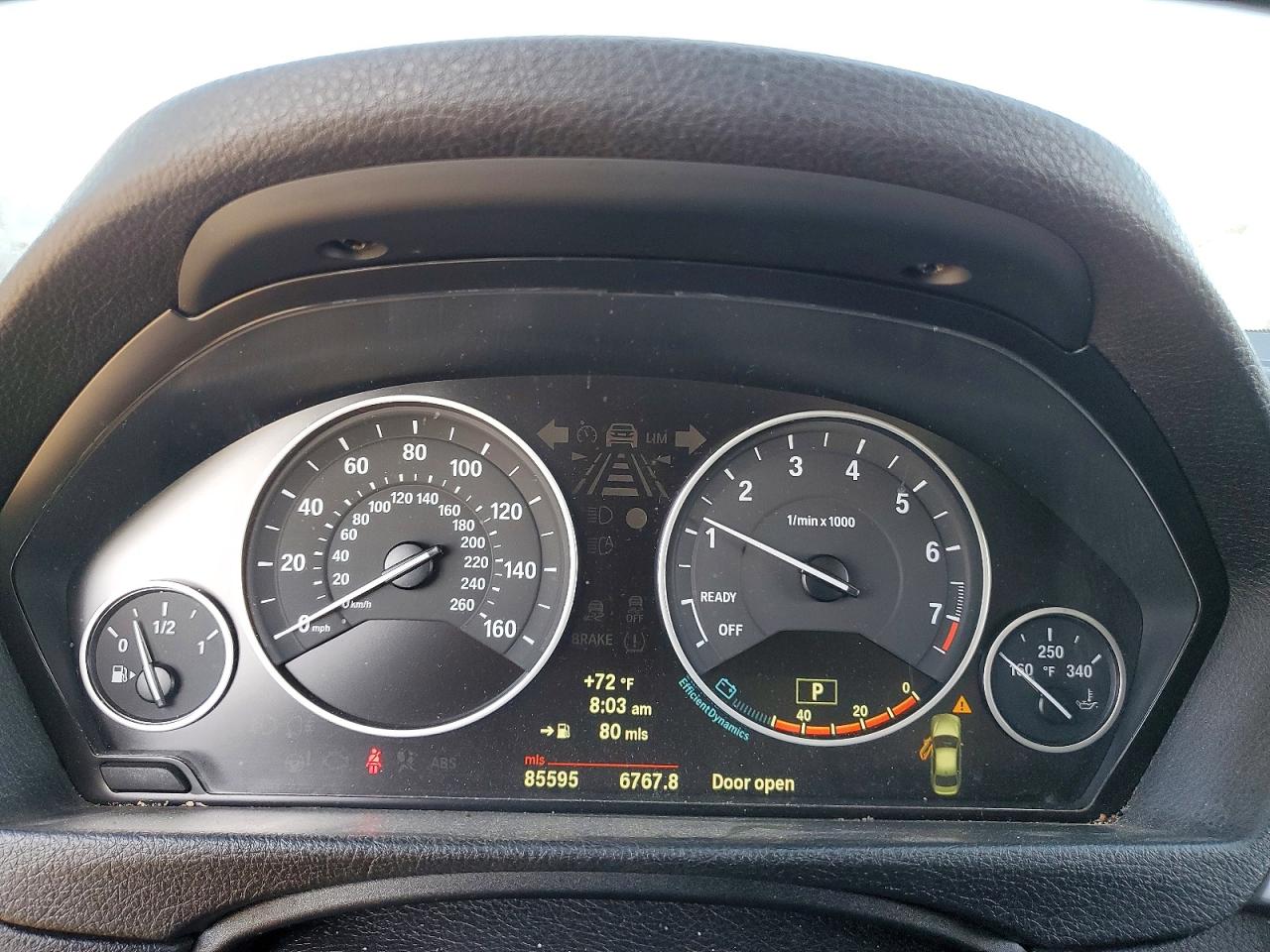 2012 Bmw 328 I Sulev Белый vin: WBA3C1C53CF431870