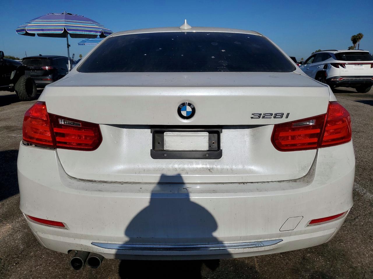 2012 Bmw 328 I Sulev Белый vin: WBA3C1C53CF431870