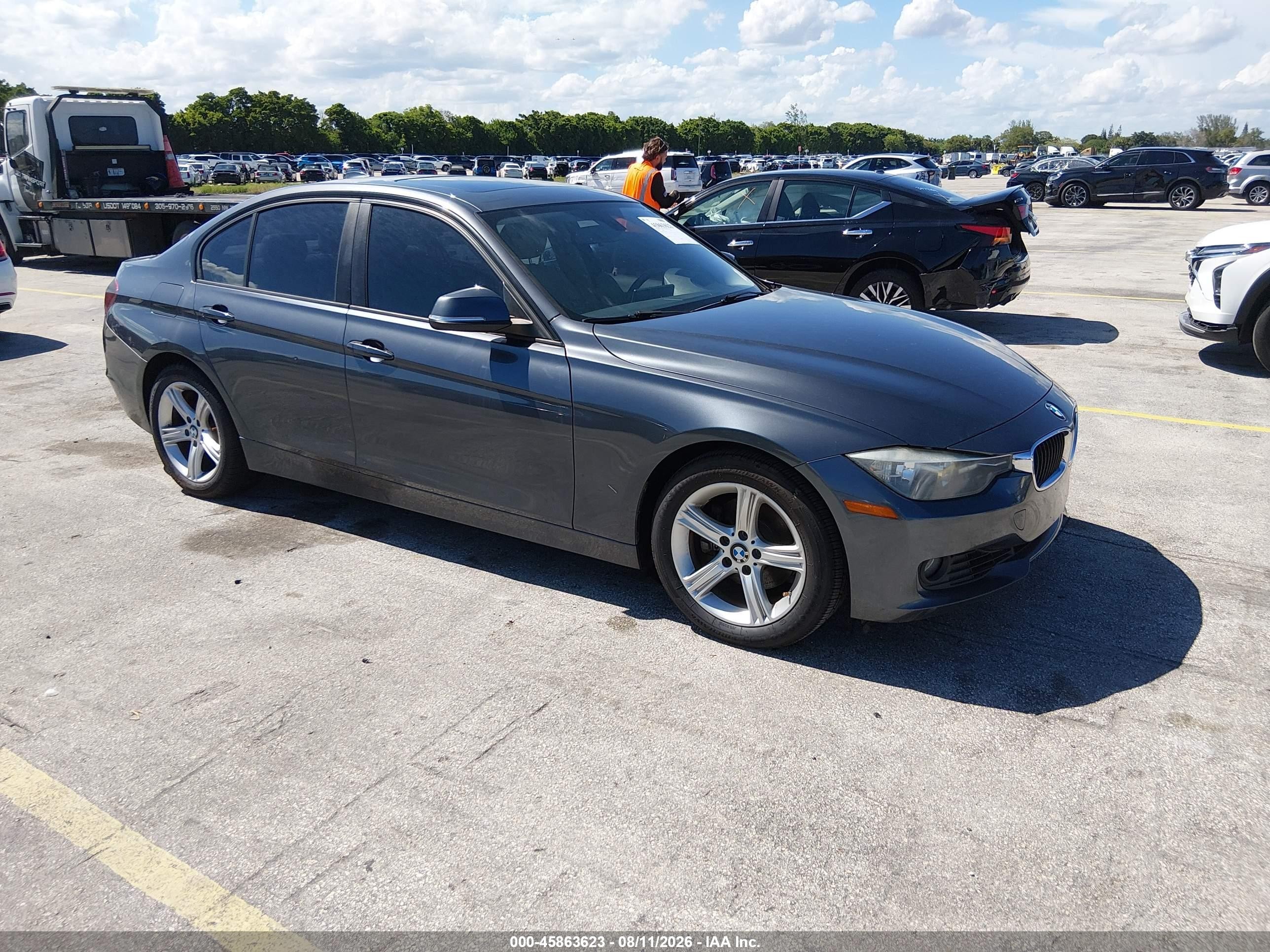 2013 Bmw 328i   Gray vin: WBA3C1C53DF442725