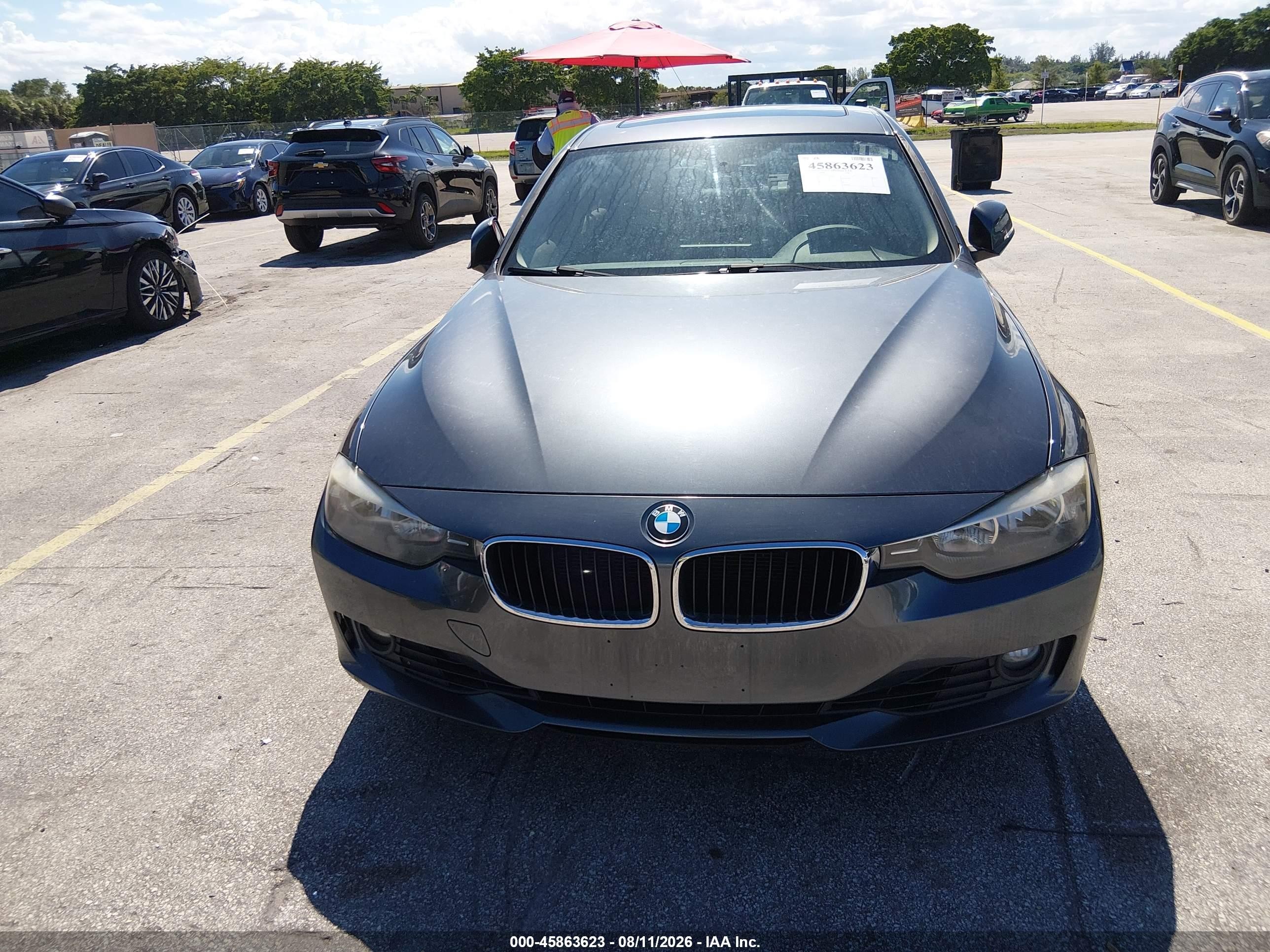 2013 Bmw 328i   Gray vin: WBA3C1C53DF442725