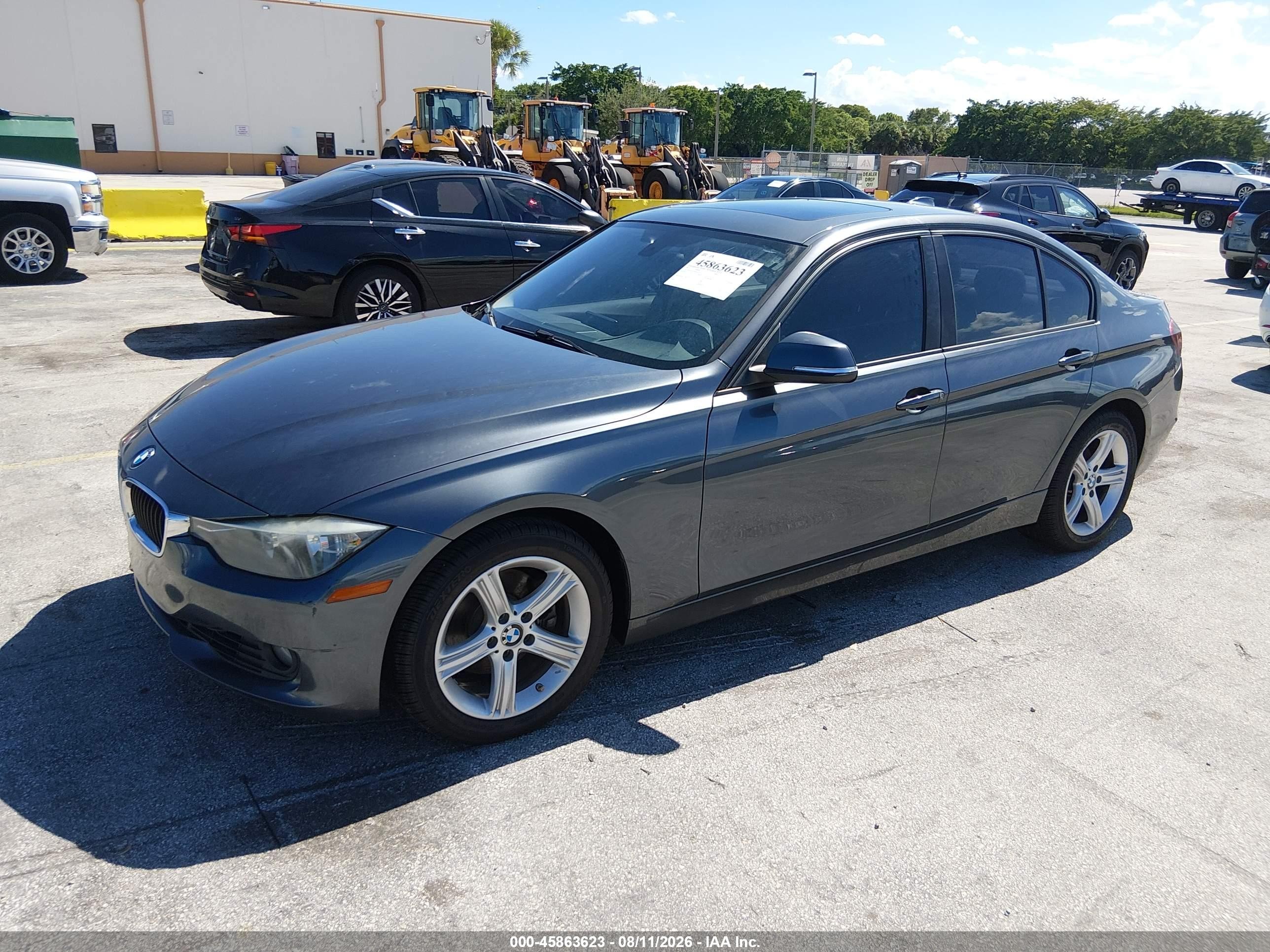 2013 Bmw 328i   Gray vin: WBA3C1C53DF442725