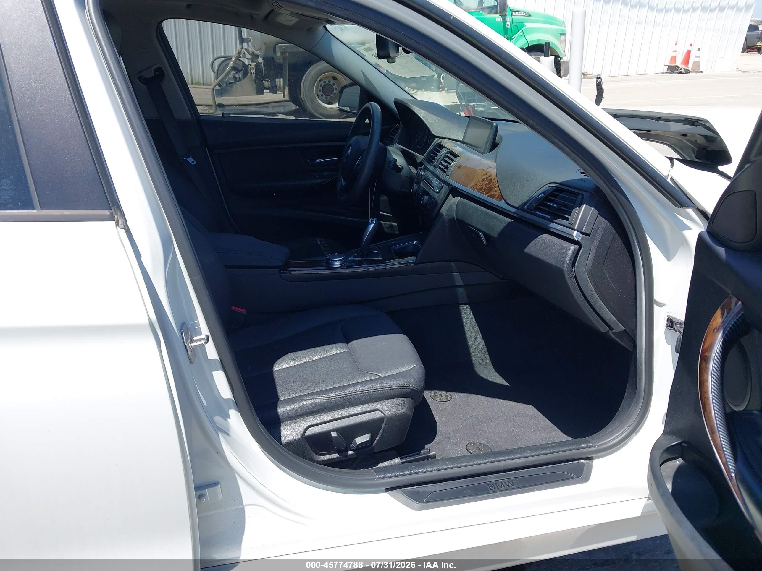 2015 Bmw 328i White vin: WBA3C1C53FK123190