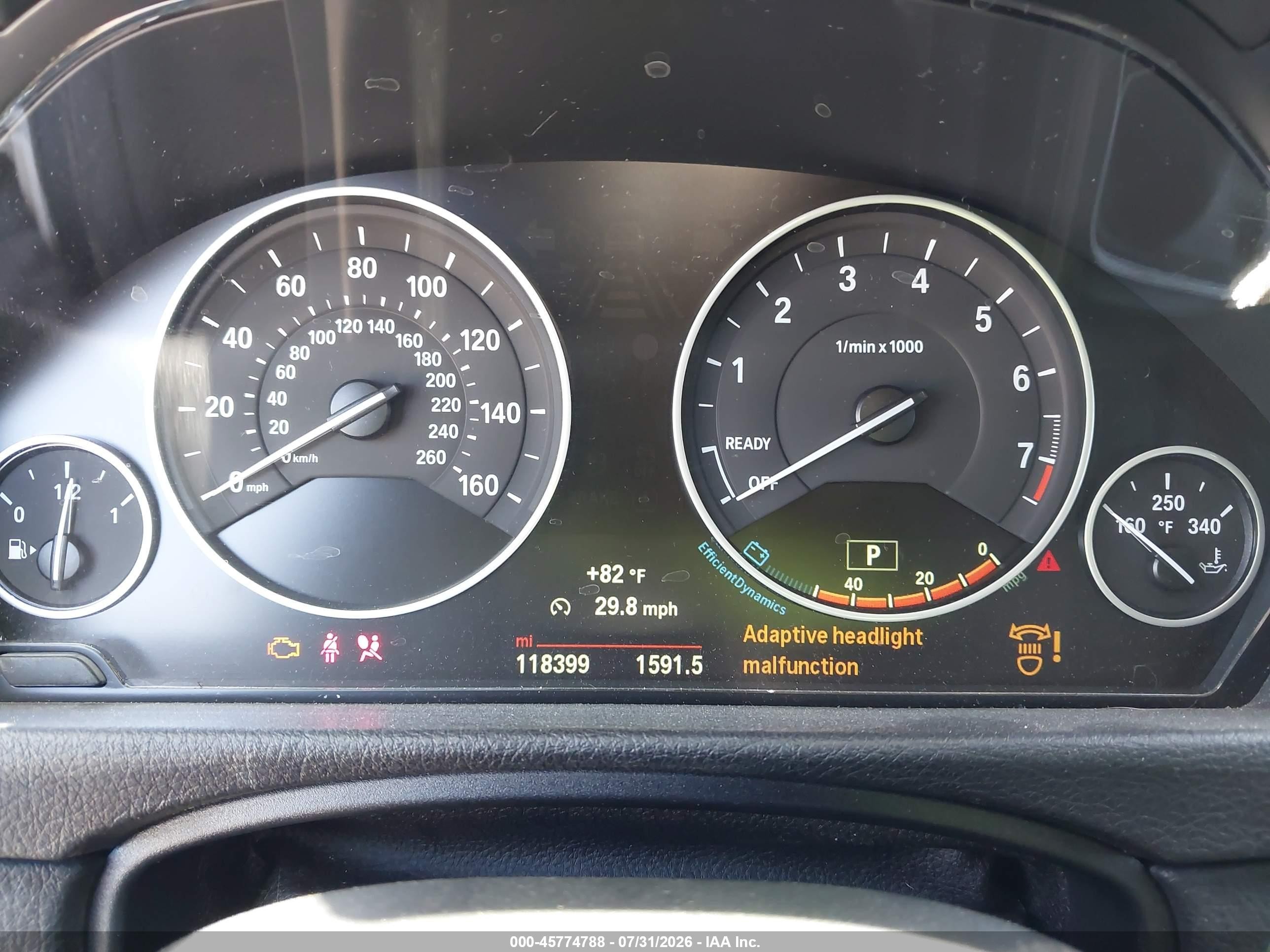 2015 Bmw 328i White vin: WBA3C1C53FK123190
