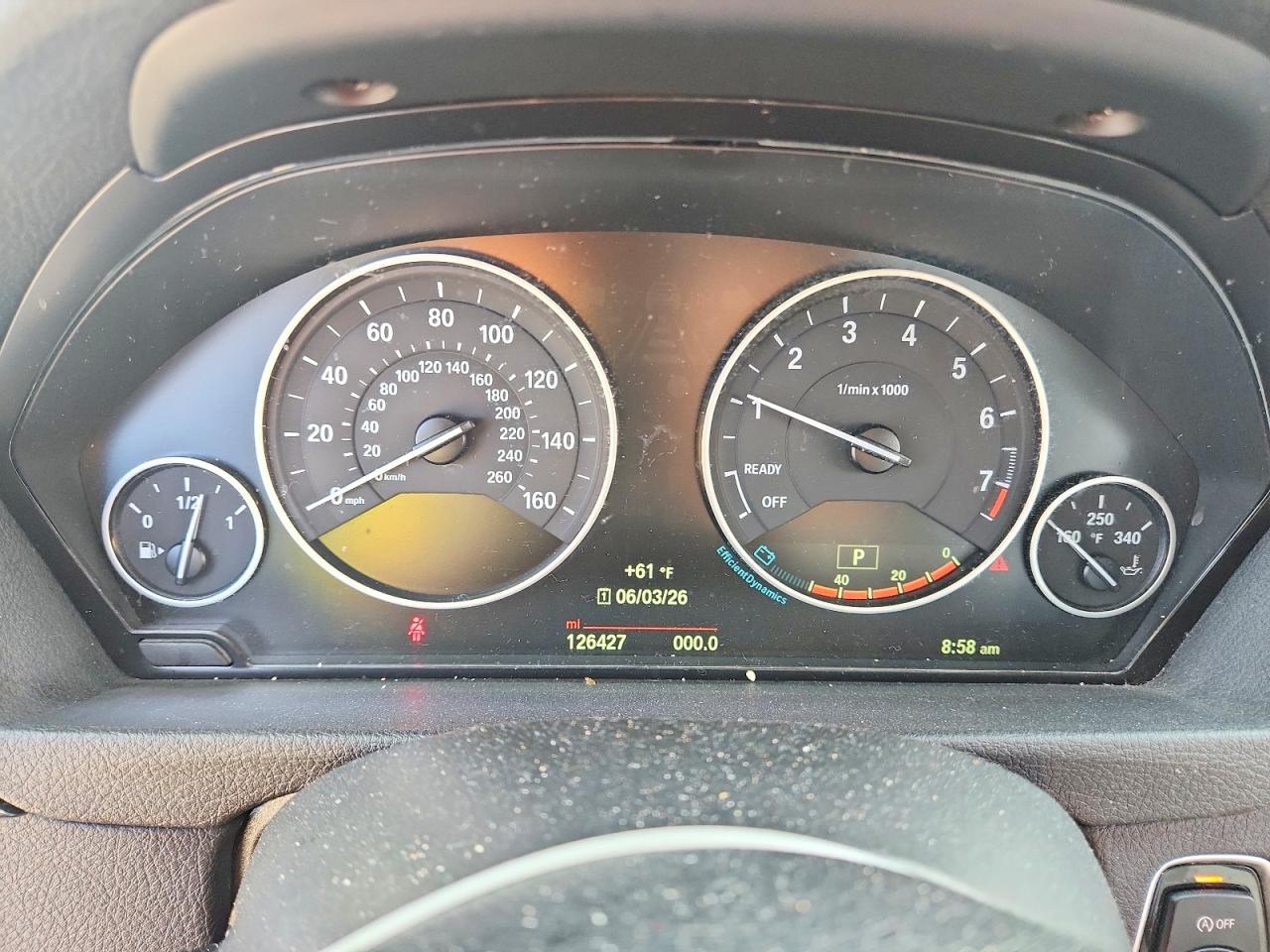 2015 Bmw 328 I Sulev Синий vin: WBA3C1C53FK124551