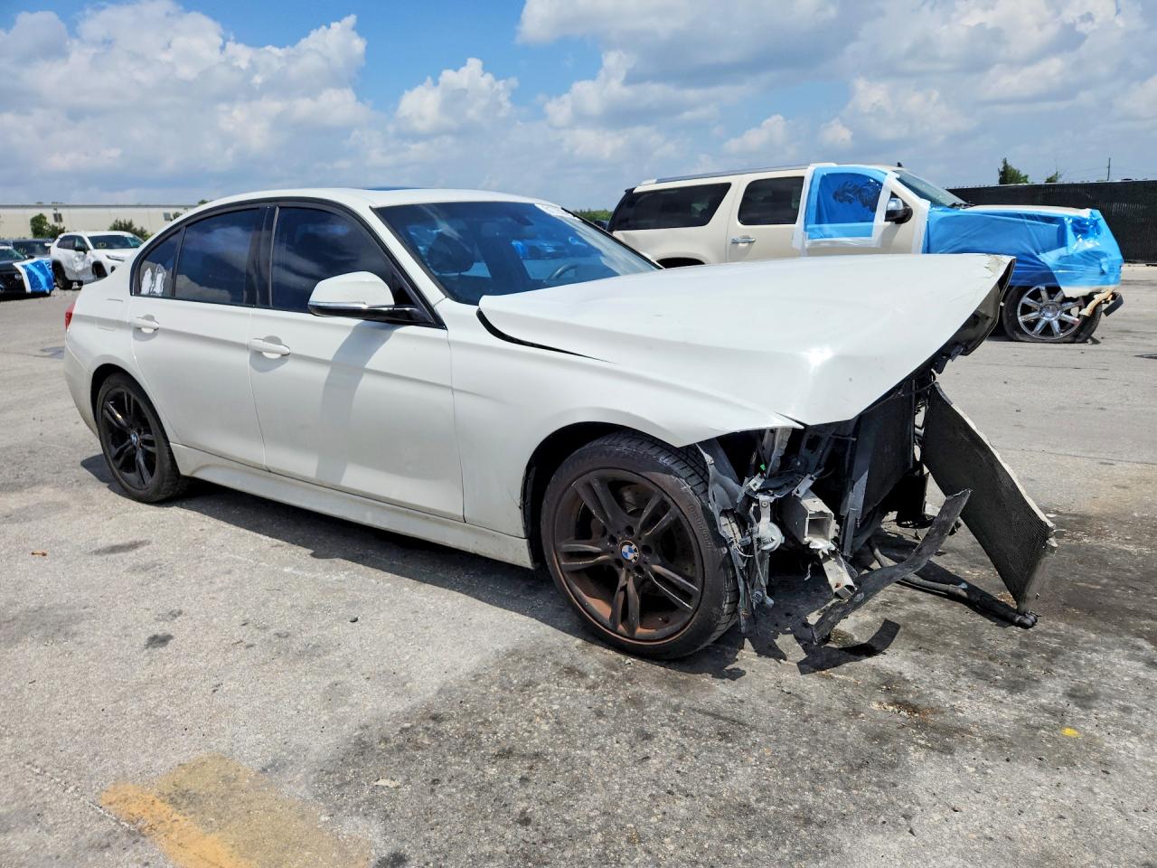 2015 Bmw 328 I Sulev White vin: WBA3C1C53FP853202