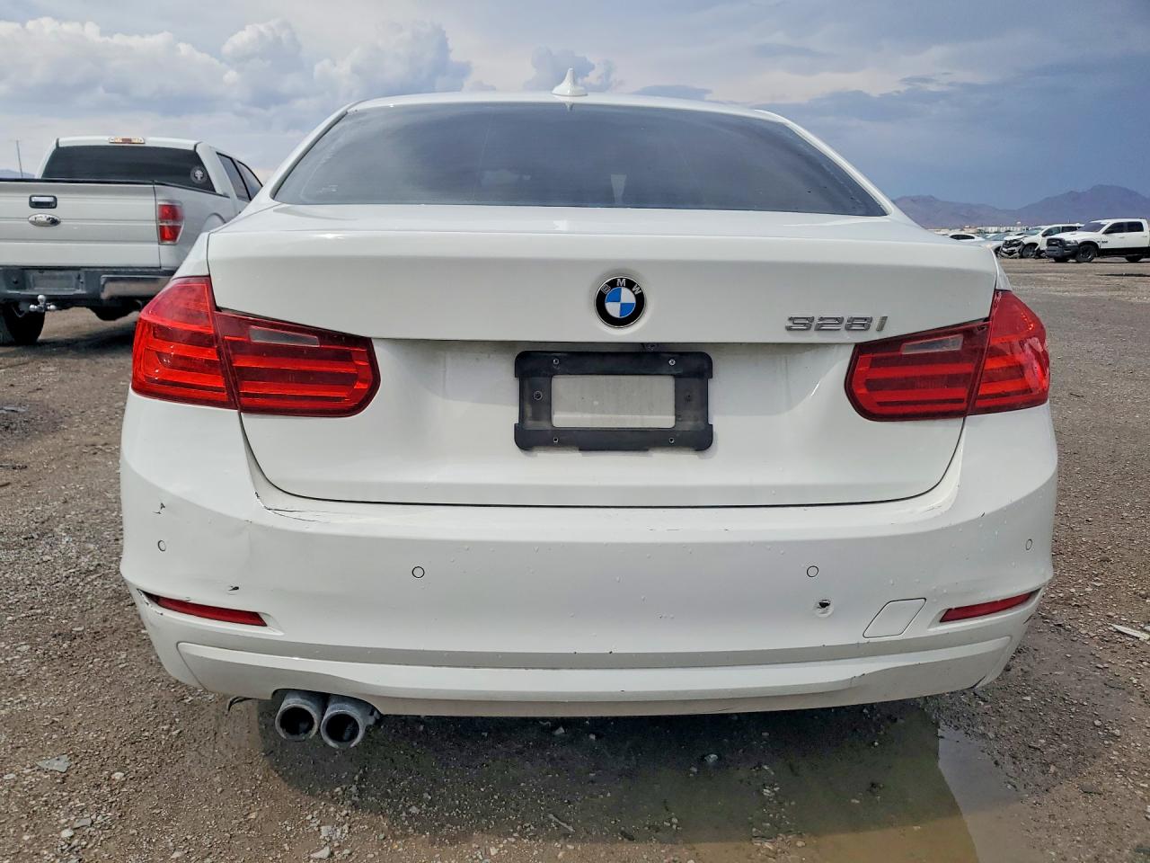 2014 Bmw 328 I Sulev White vin: WBA3C1C54EK107126