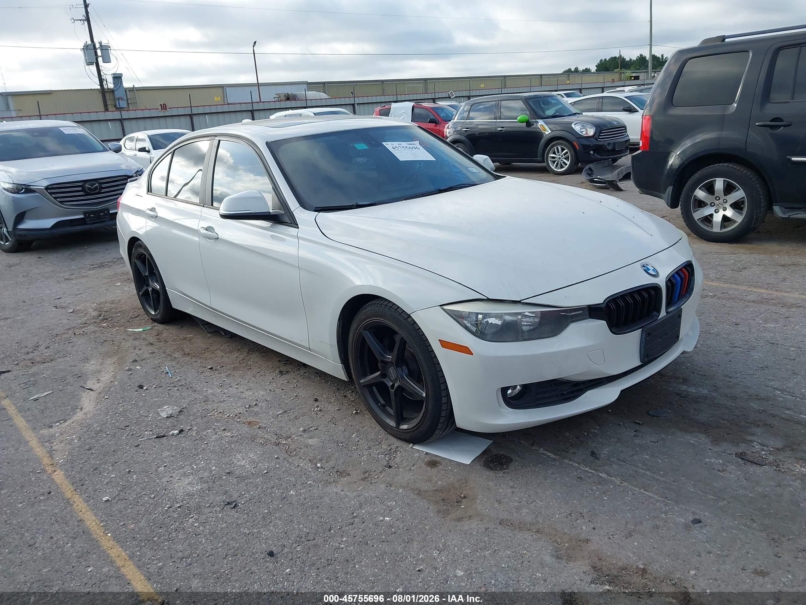 2014 Bmw 328i   White vin: WBA3C1C54EK116781