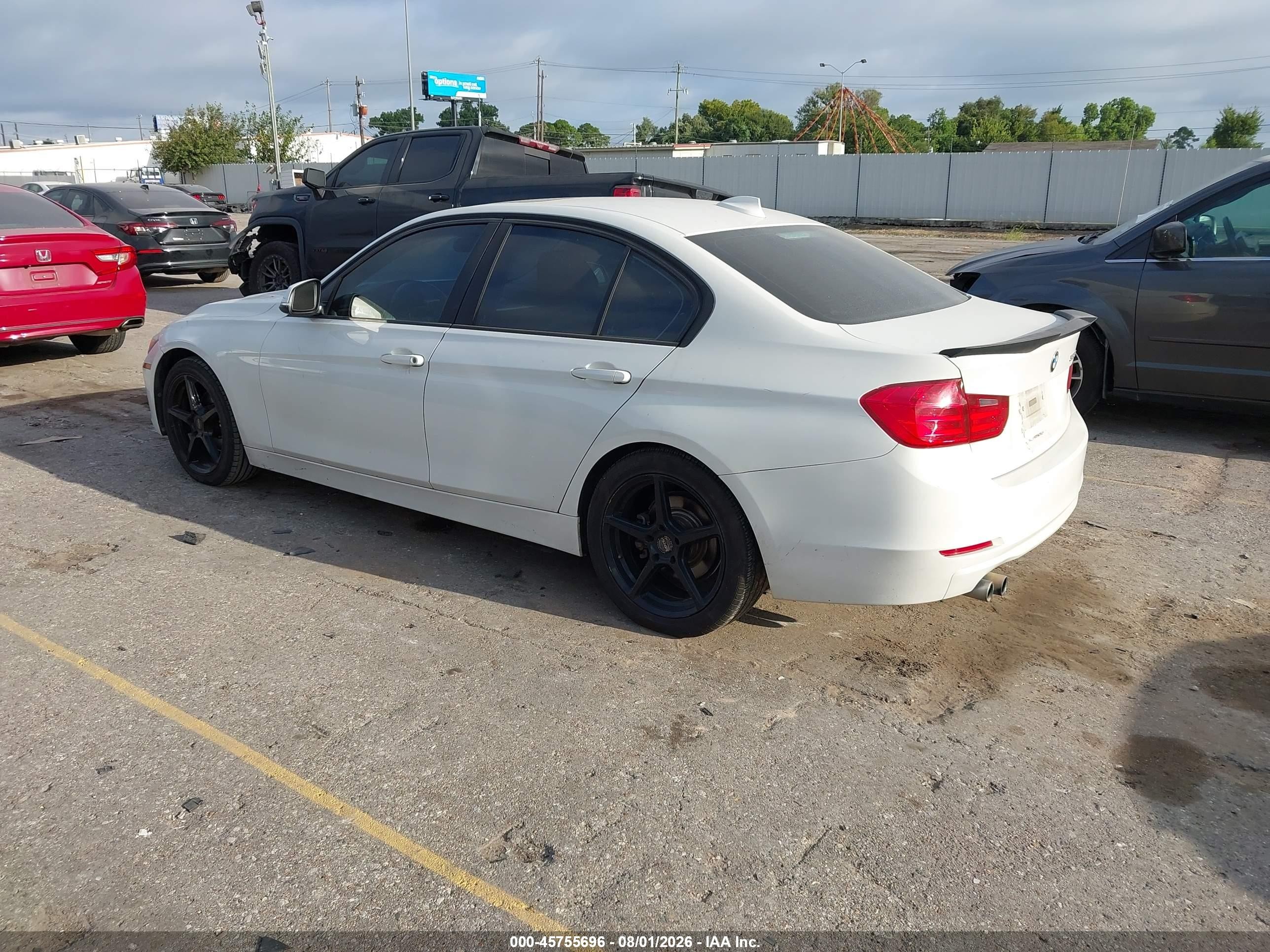 2014 Bmw 328i   White vin: WBA3C1C54EK116781
