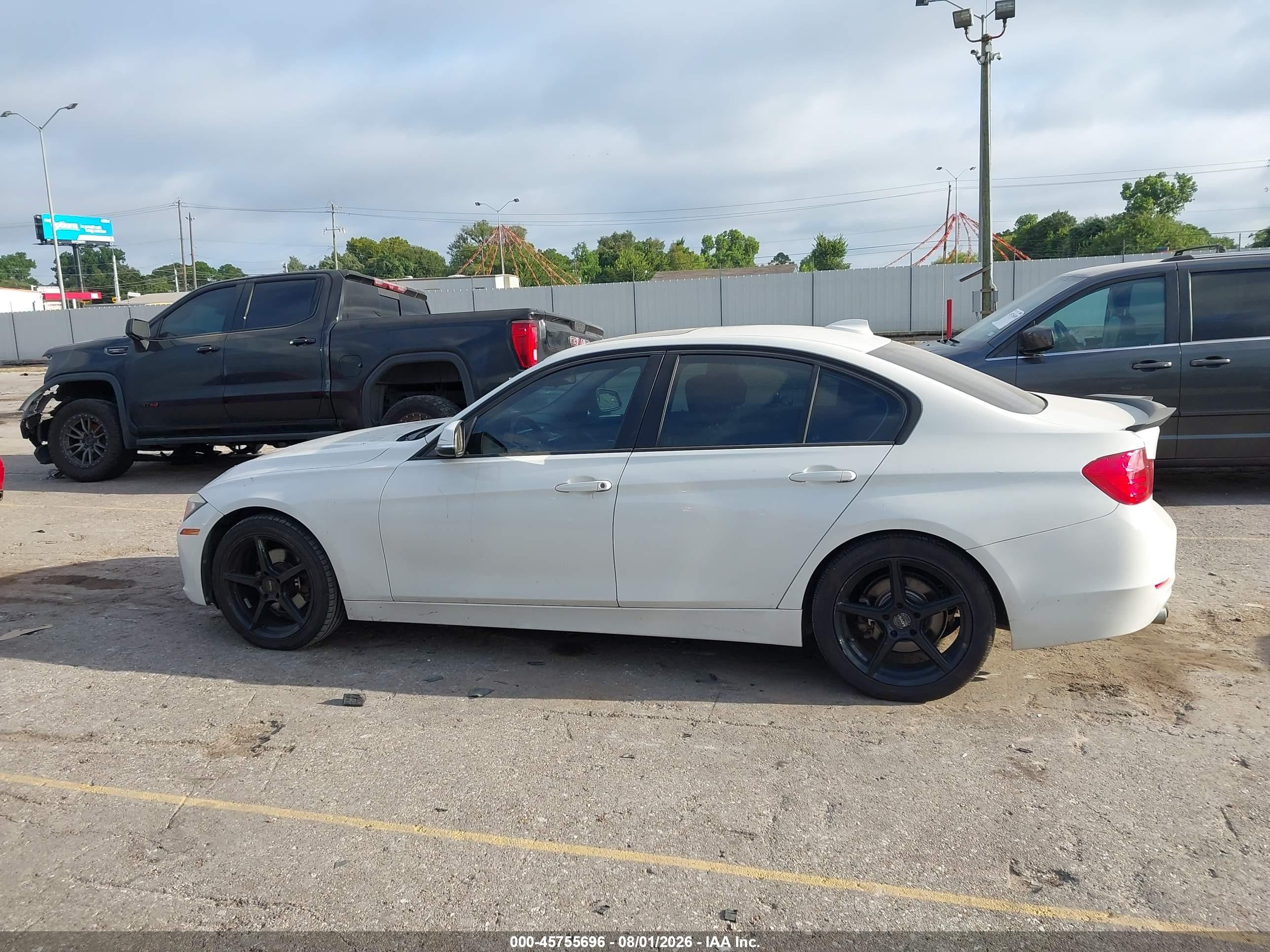 2014 Bmw 328i   White vin: WBA3C1C54EK116781